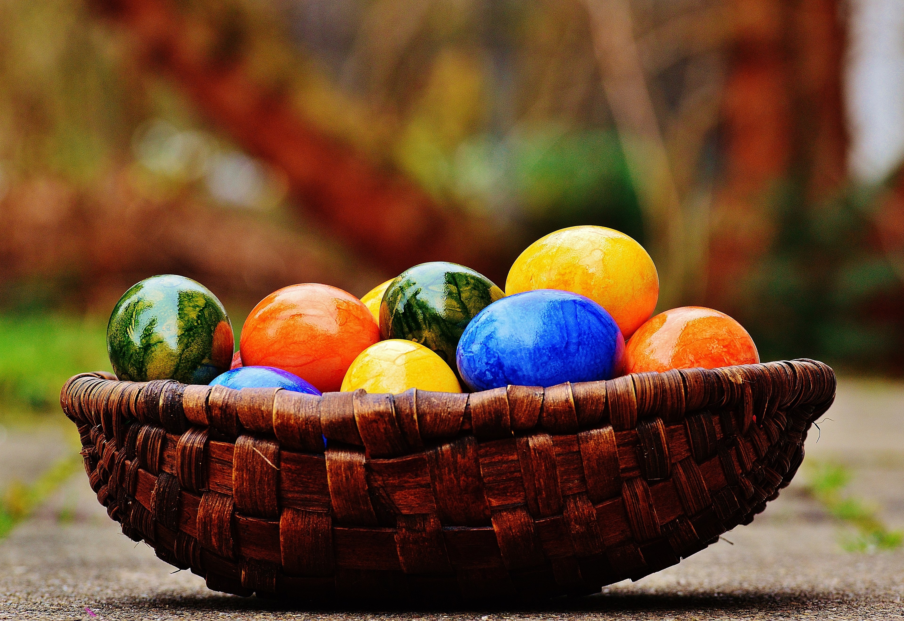 easter easter eggs colorful happy easter egg 4k, HD Wallpaper