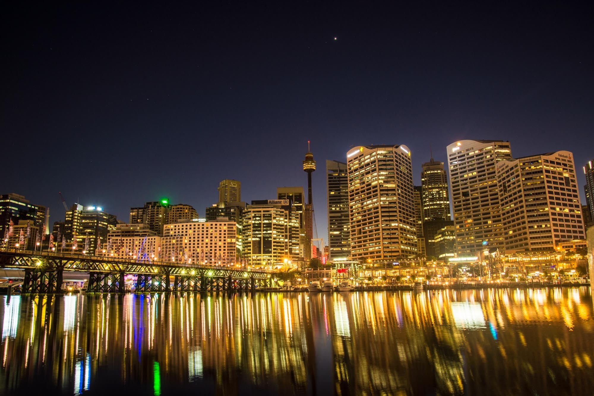 darling harbour sydney australia city skyline 4k, HD Wallpaper