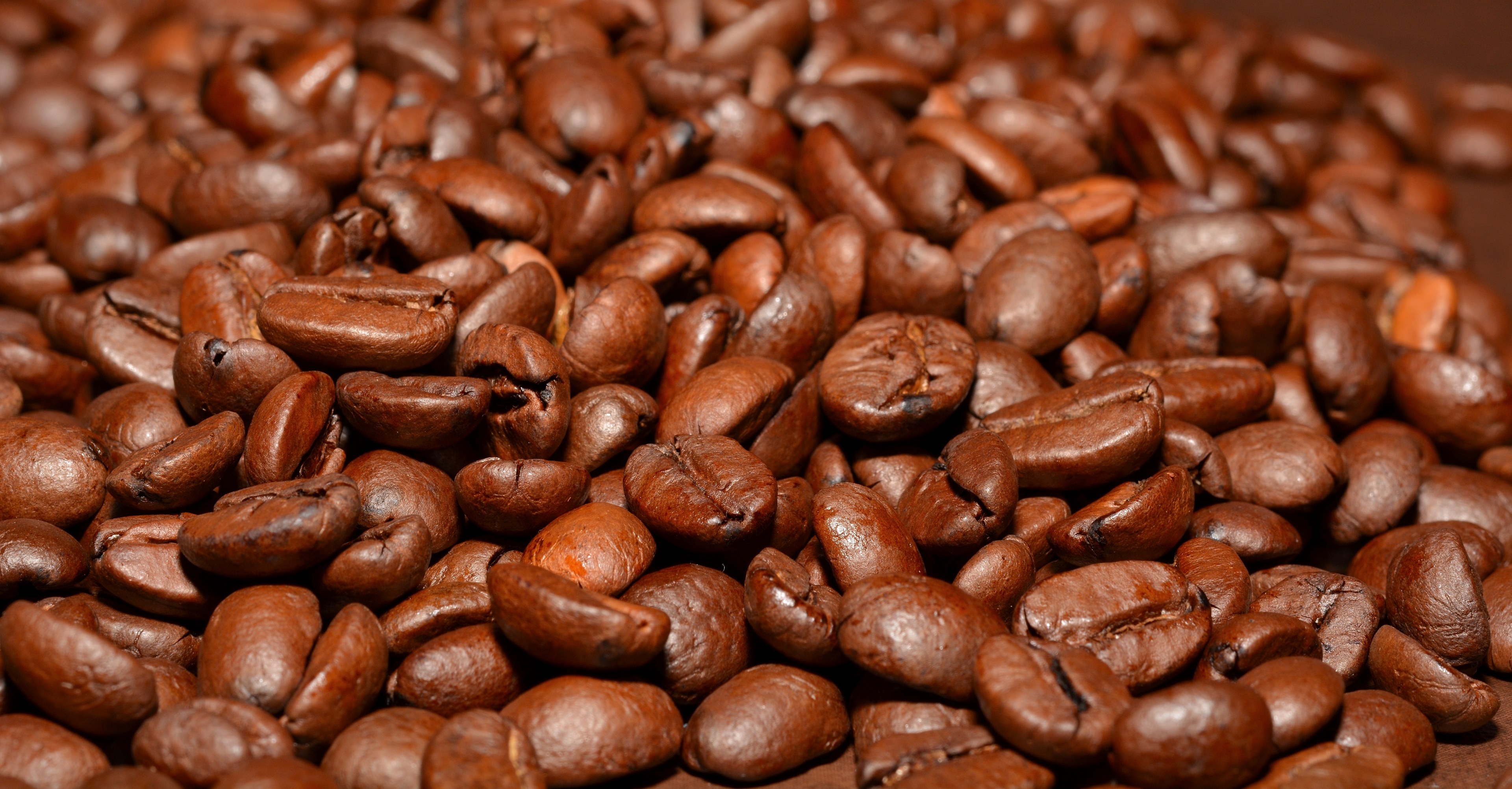coffee beans roasted aroma caffeine roasting 4k, HD Wallpaper