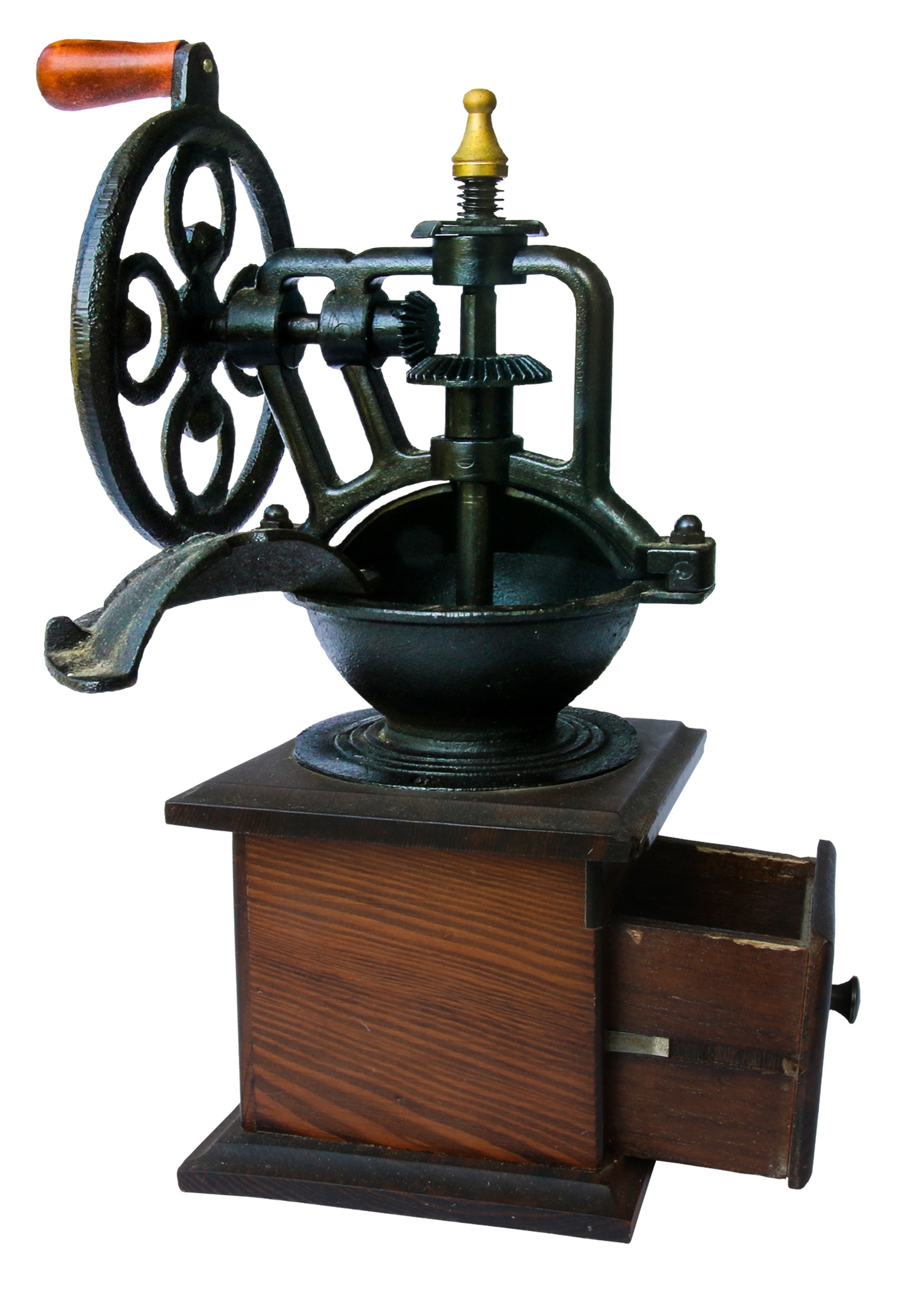 coffee grinder old crank mill historically 4k, Phone HD Wallpaper