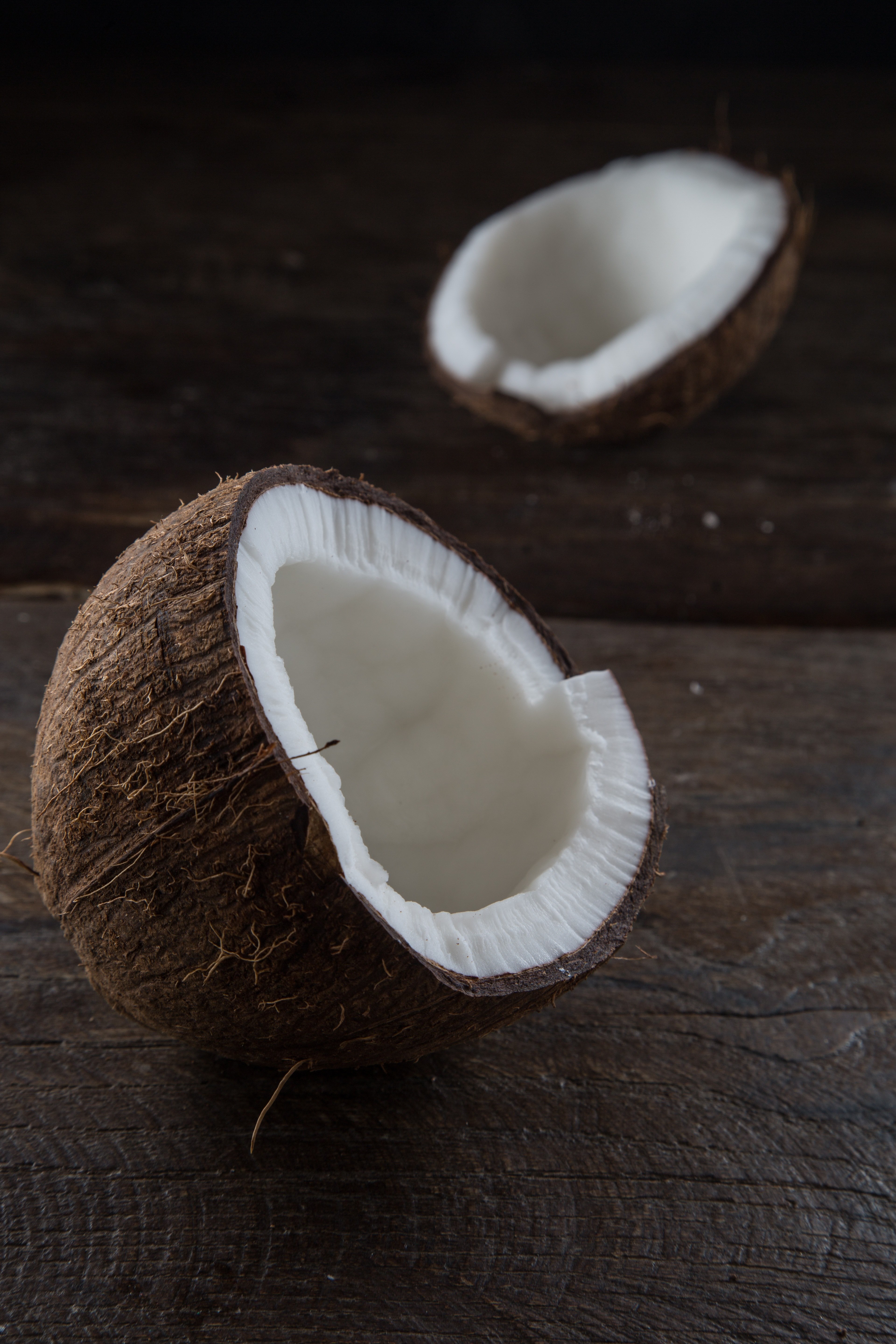 coconut brown food ingredient nutrition fresh 4k, Phone HD Wallpaper