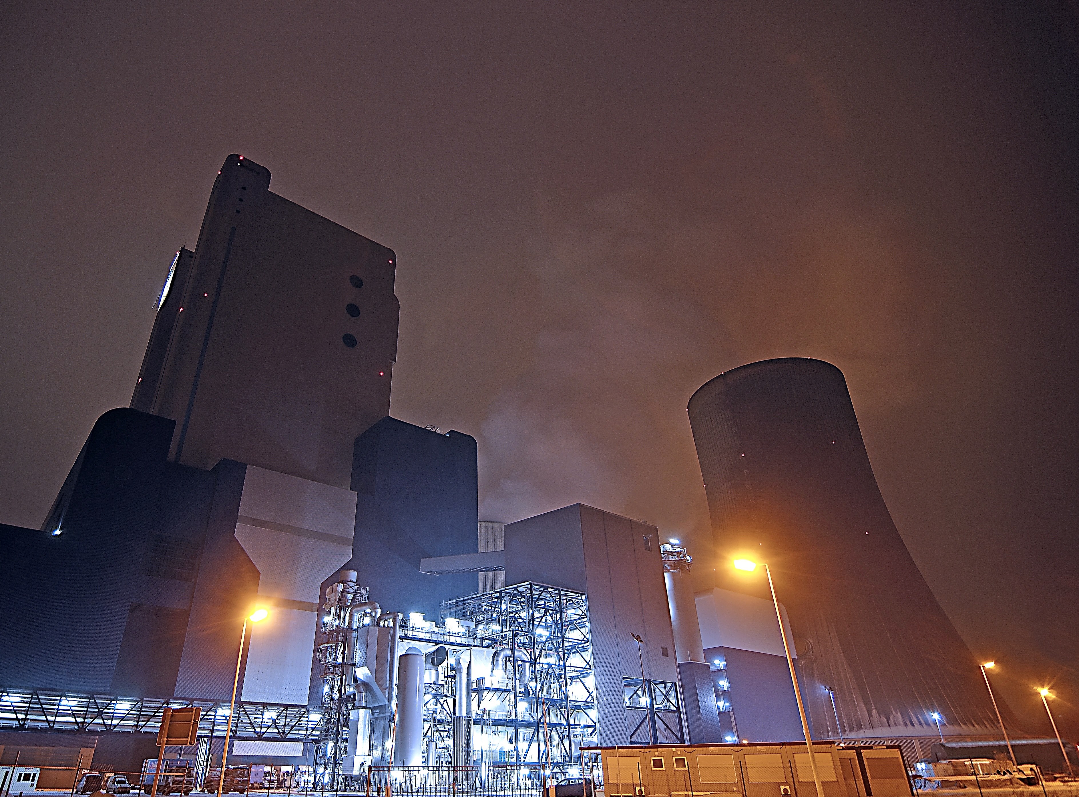 coal fired power plant nuclear reactors 4k, HD Wallpaper