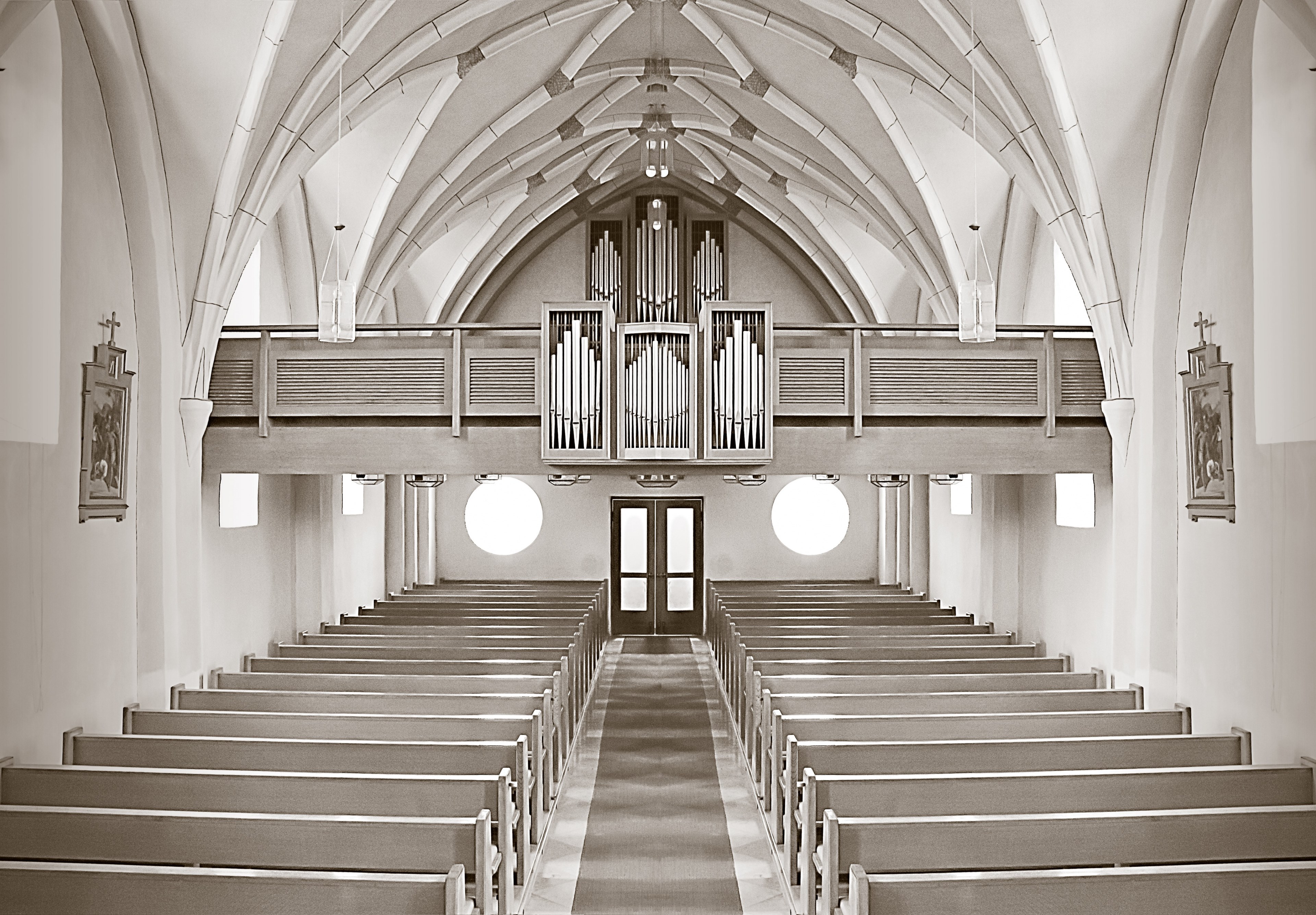 church altar building germany architecture 4k, HD Wallpaper