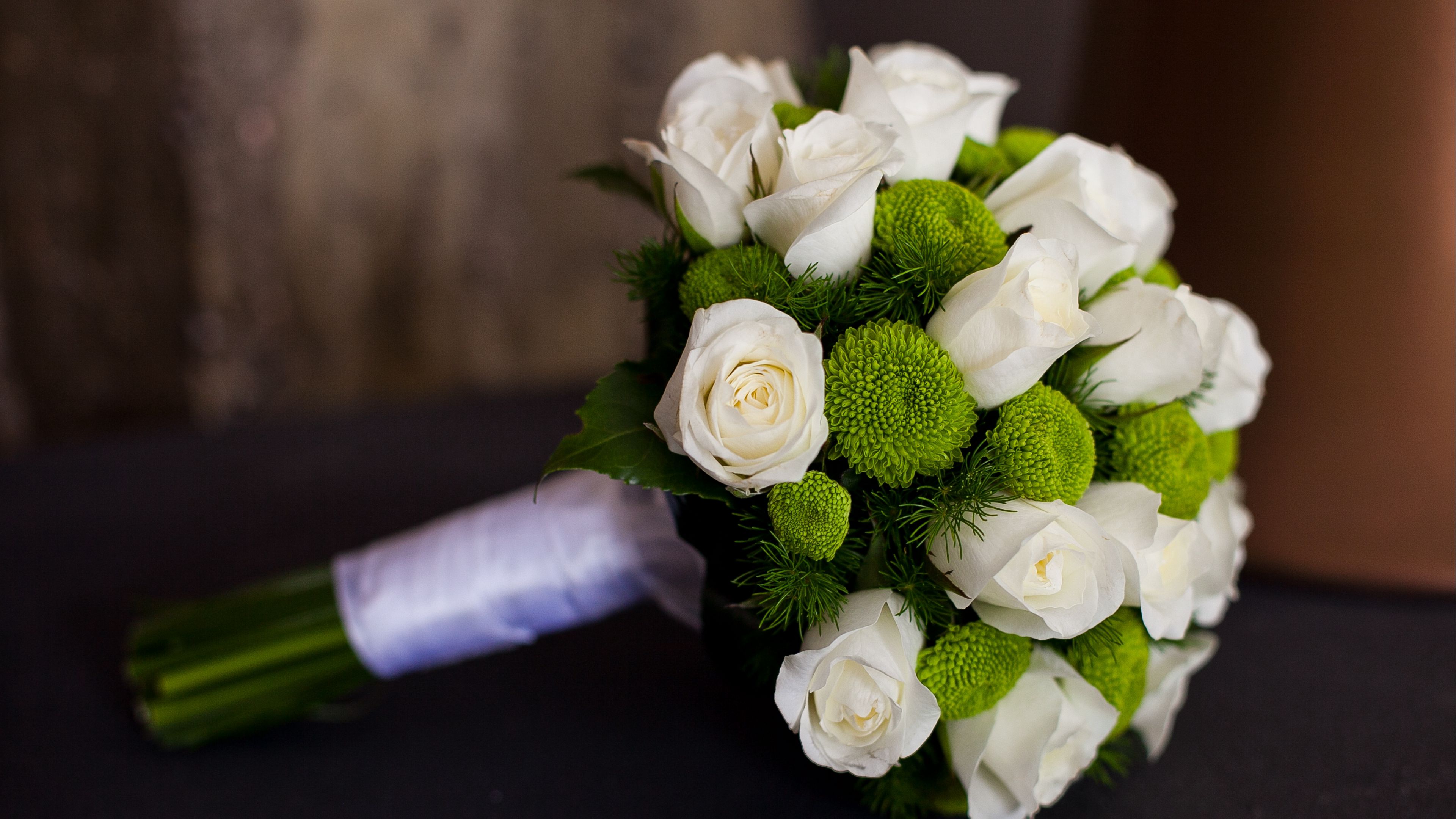 roses, flowers, bouquet, wedding, happiness, 4k, HD Wallpaper