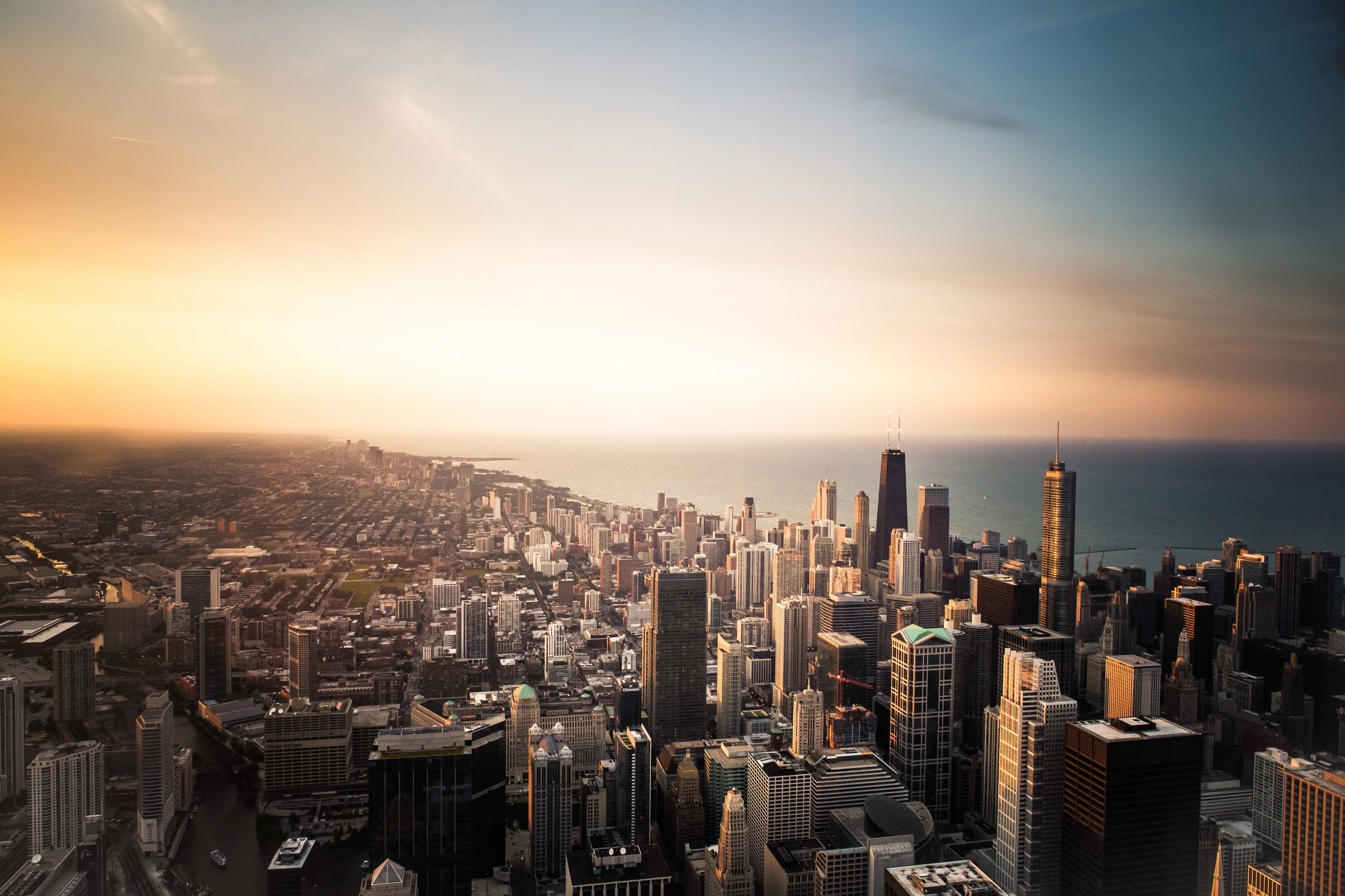 chicago usa america united states city skyscrapers 4k, HD Wallpaper