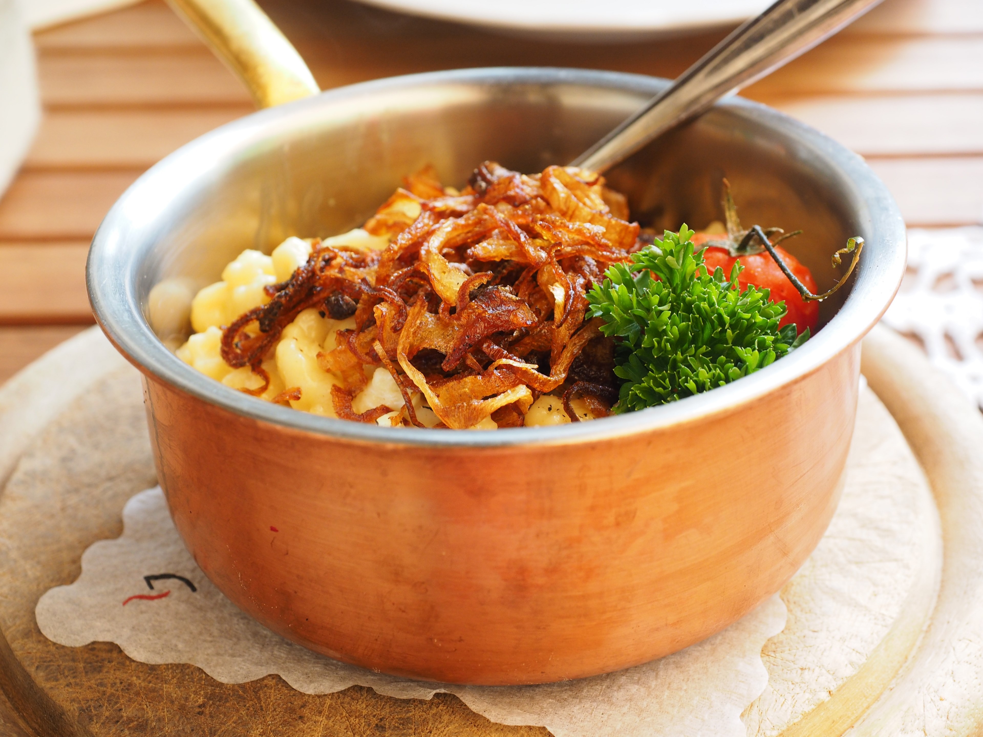 cheese noodles court eat delicious spätzle cheese 4k, HD Wallpaper