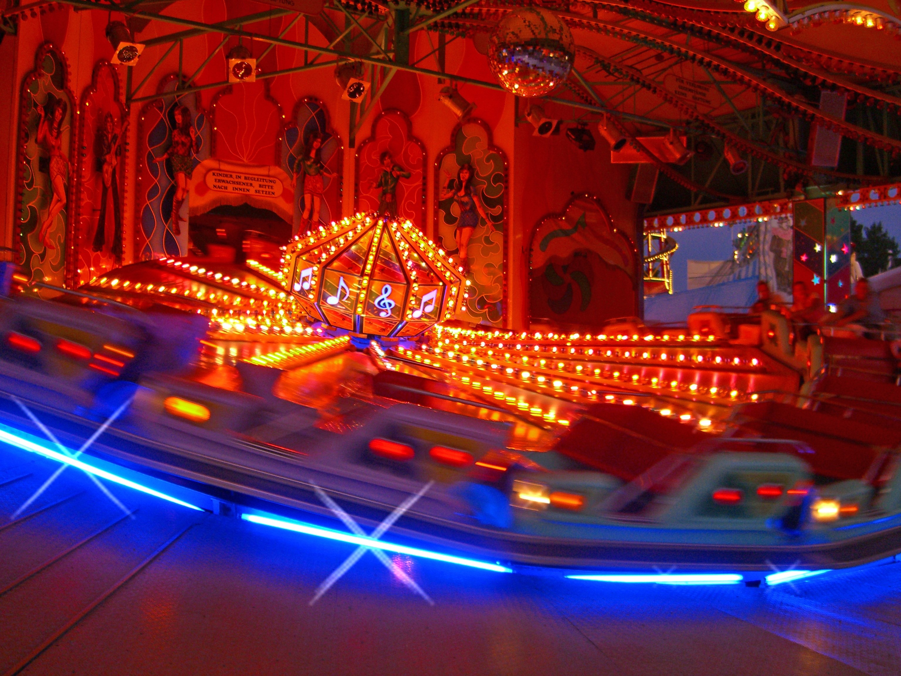 carousel ride oktoberfest munich fun joy 4k, HD Wallpaper