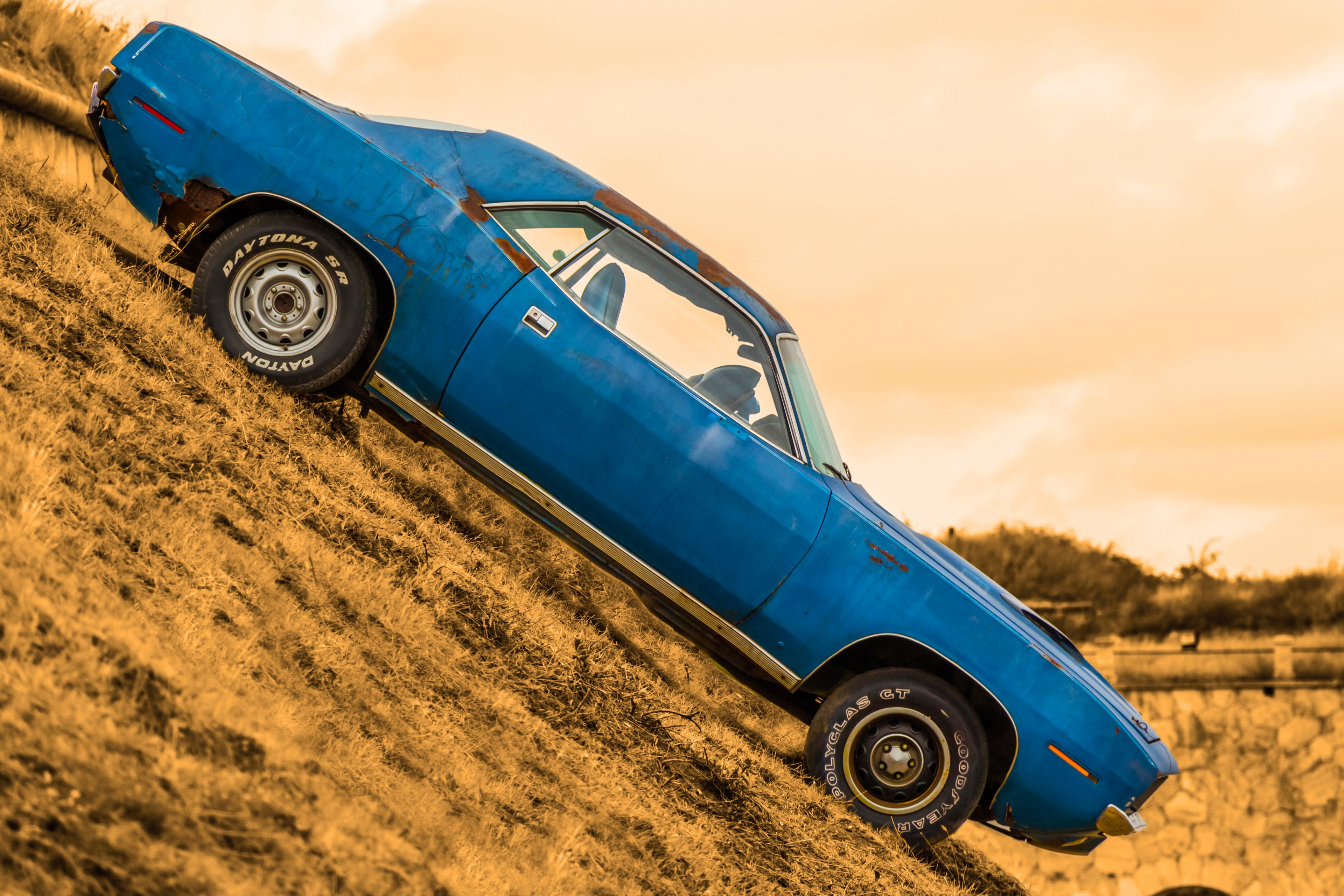 car retro vintage cars classic plymouth barracuda 4k, HD Wallpaper