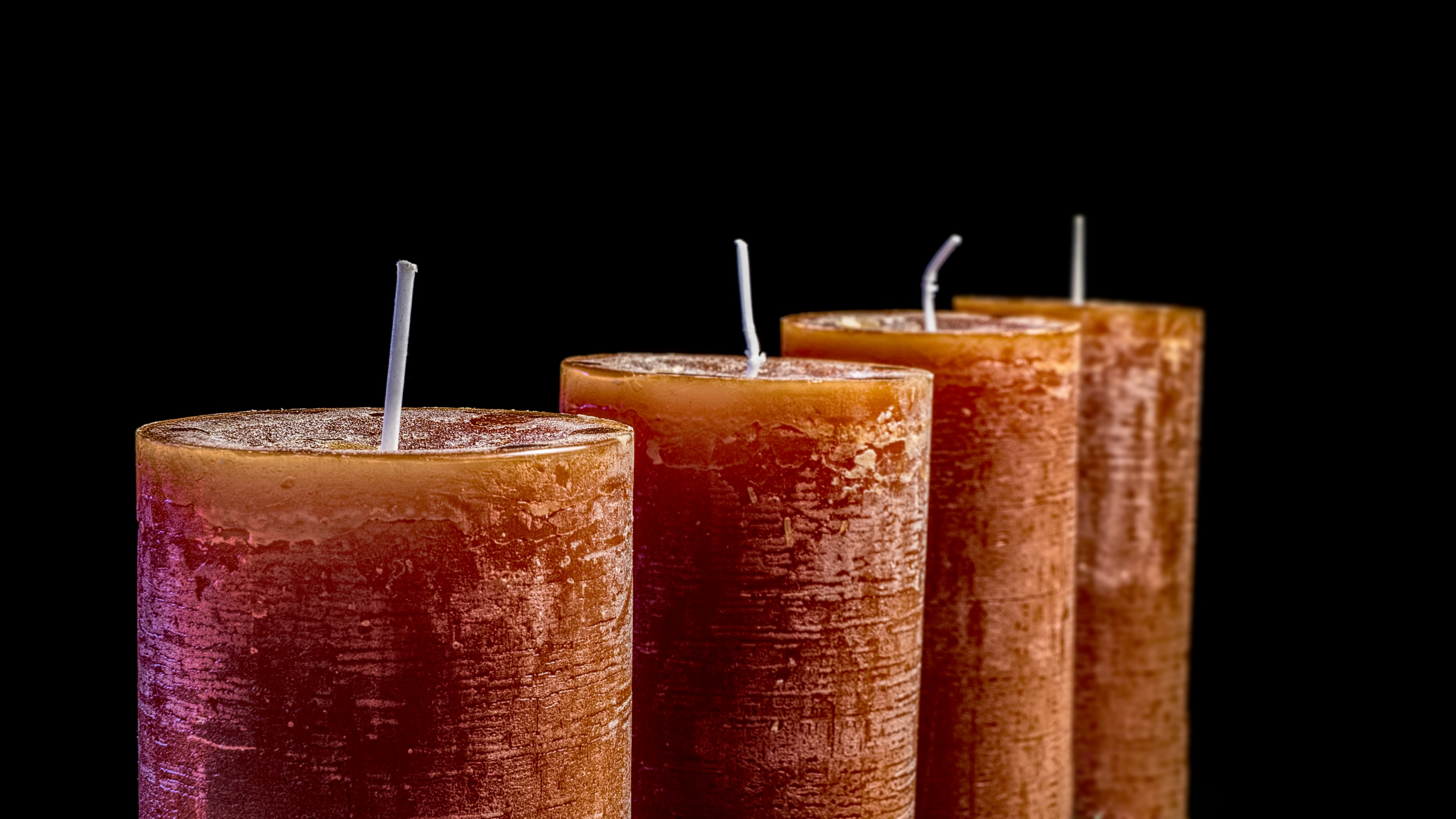 candles christmas greeting card advent light 4k, HD Wallpaper