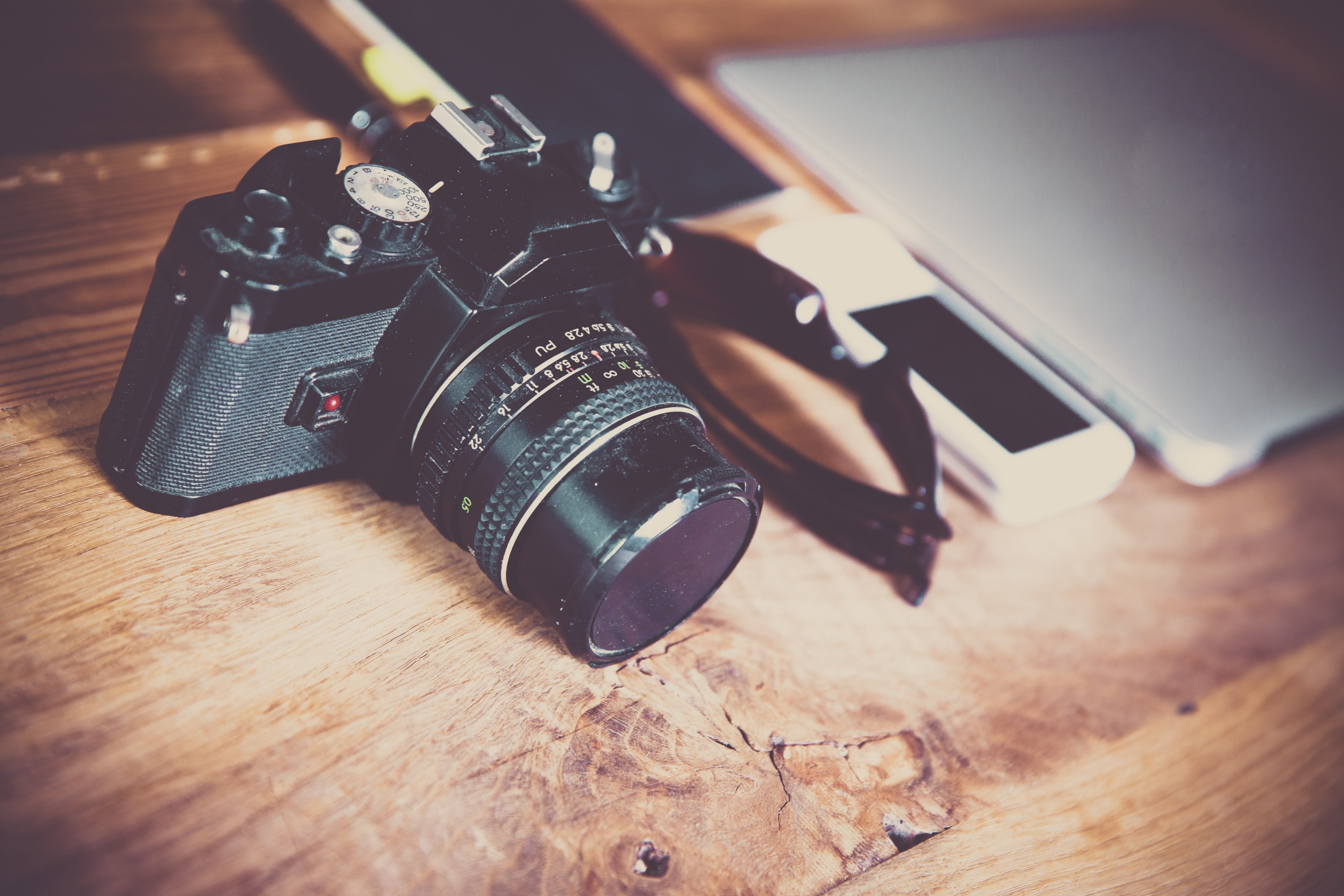 camera photography photograph office dslr 4k, HD Wallpaper