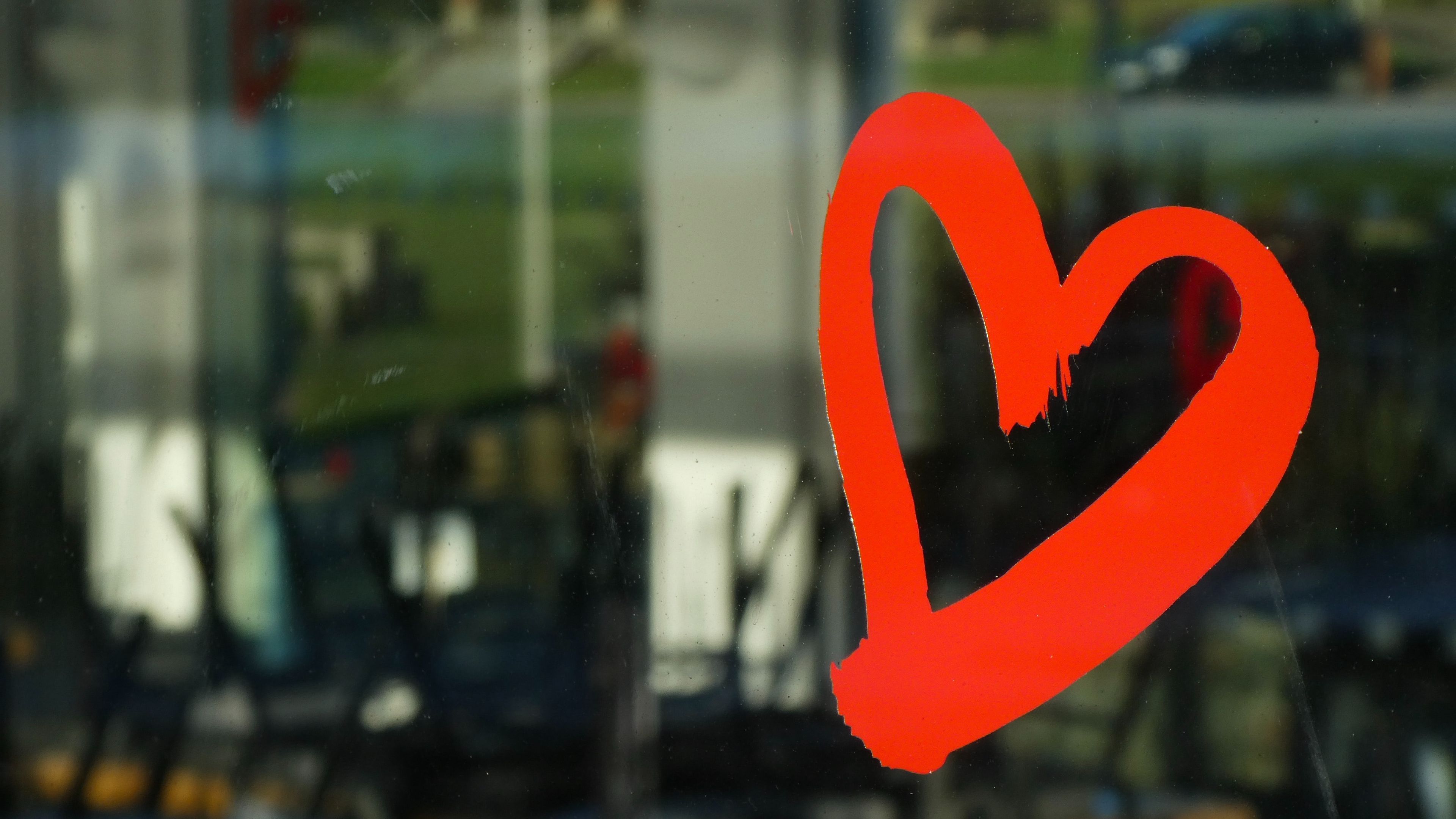 heart, symbol, inscription, 4k, HD Wallpaper