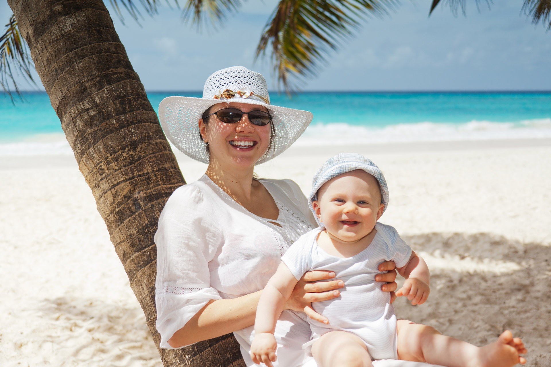 blue summer woman mom people joy boy child 4k, HD Wallpaper