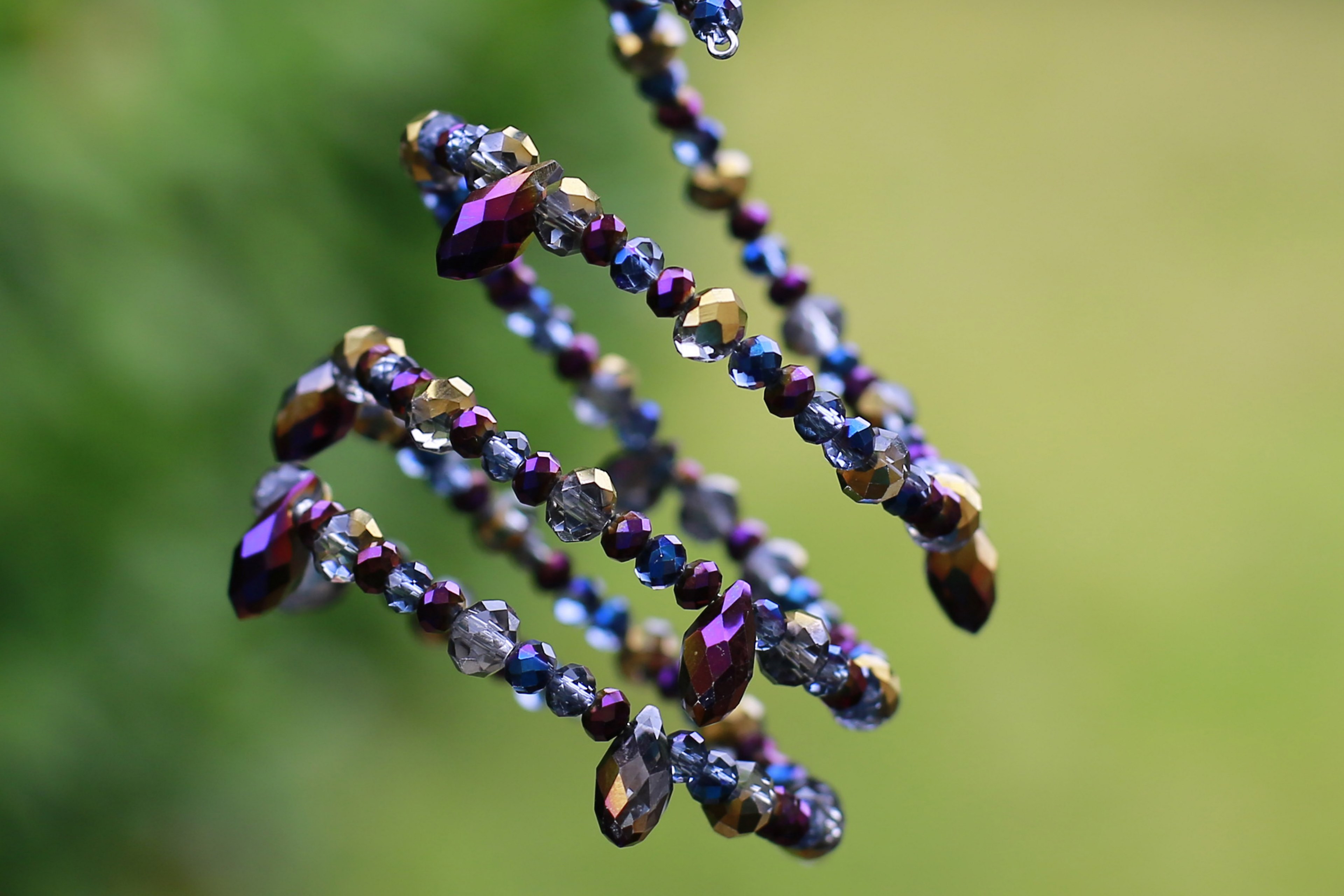 beads lilac fashion design jewels jewelry shiny 4k, HD Wallpaper