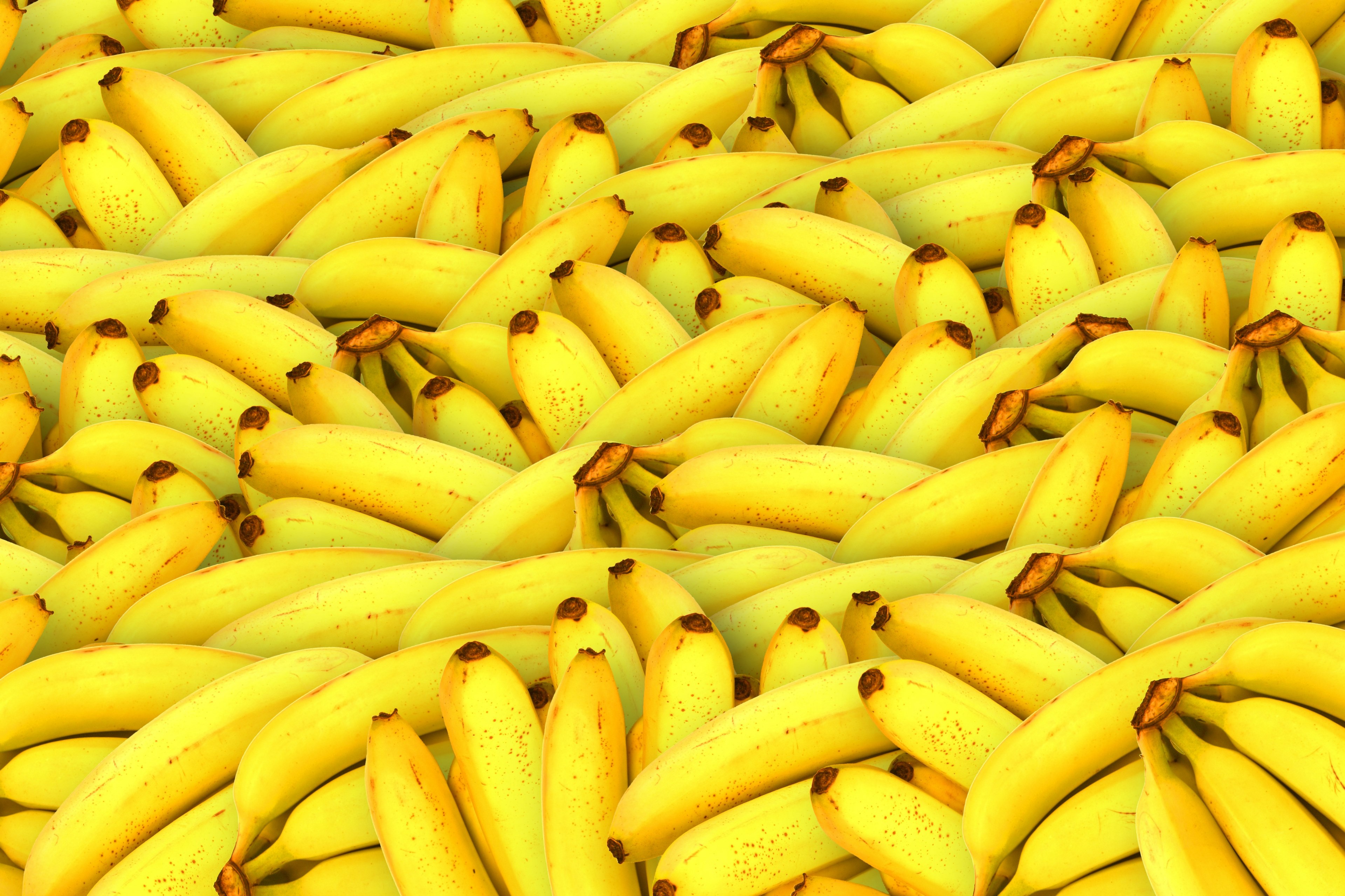 bananas fruit yellow healthy fresh fruit tropical 4k, HD Wallpaper