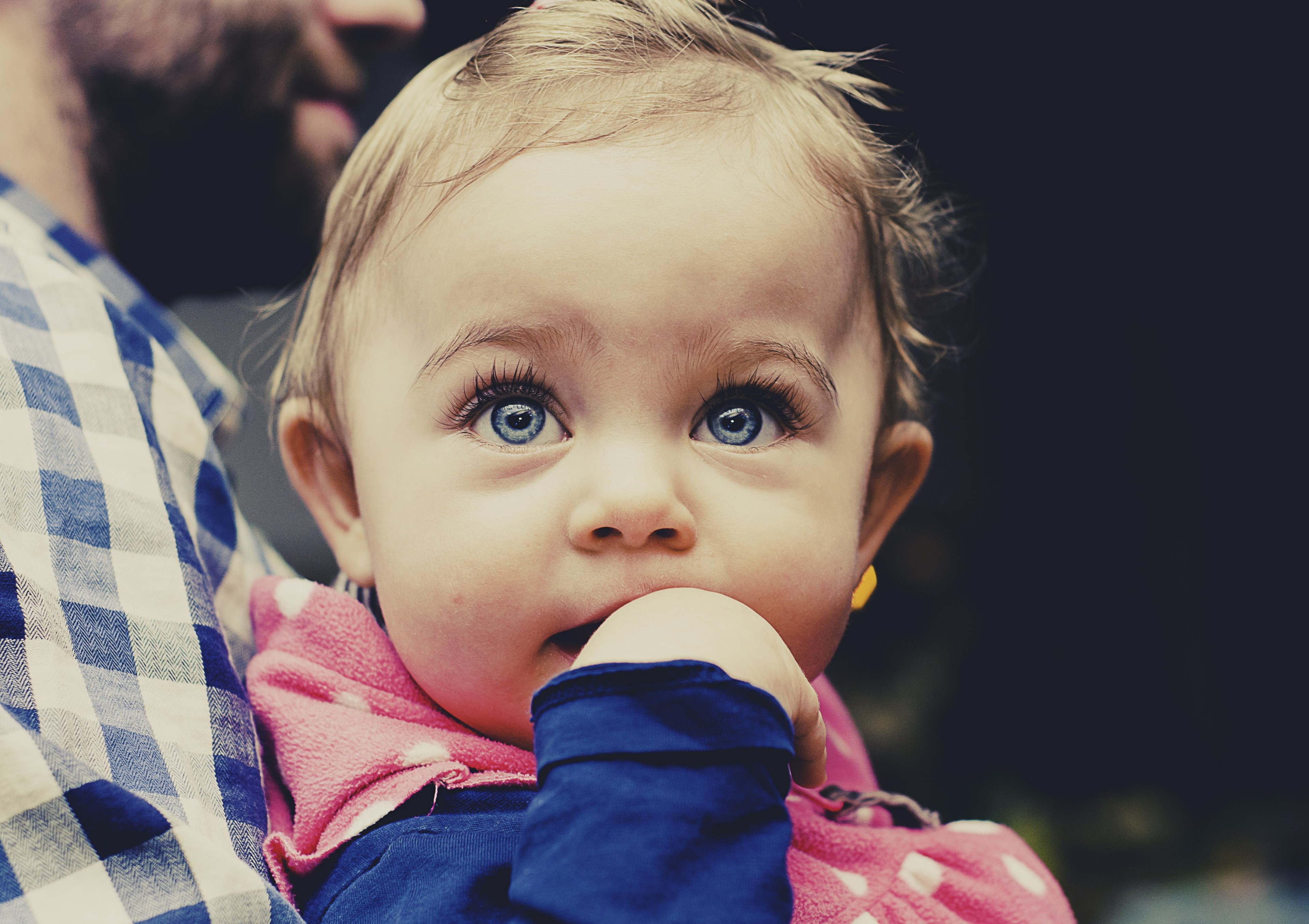 baby child toddler looking girl childhood 4k, HD Wallpaper