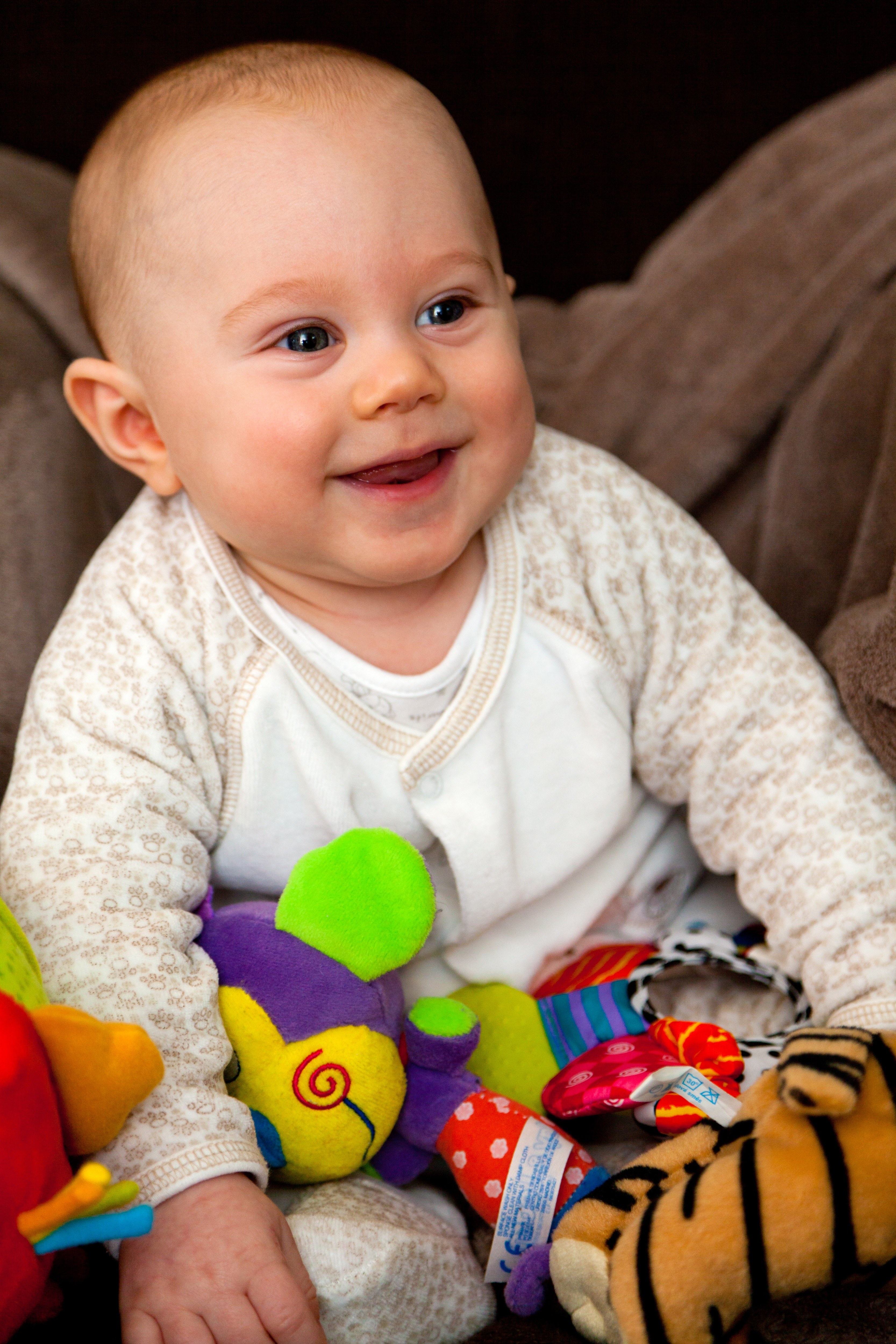 baby cheerful child colorful cute eyes fun 4k, Phone HD Wallpaper