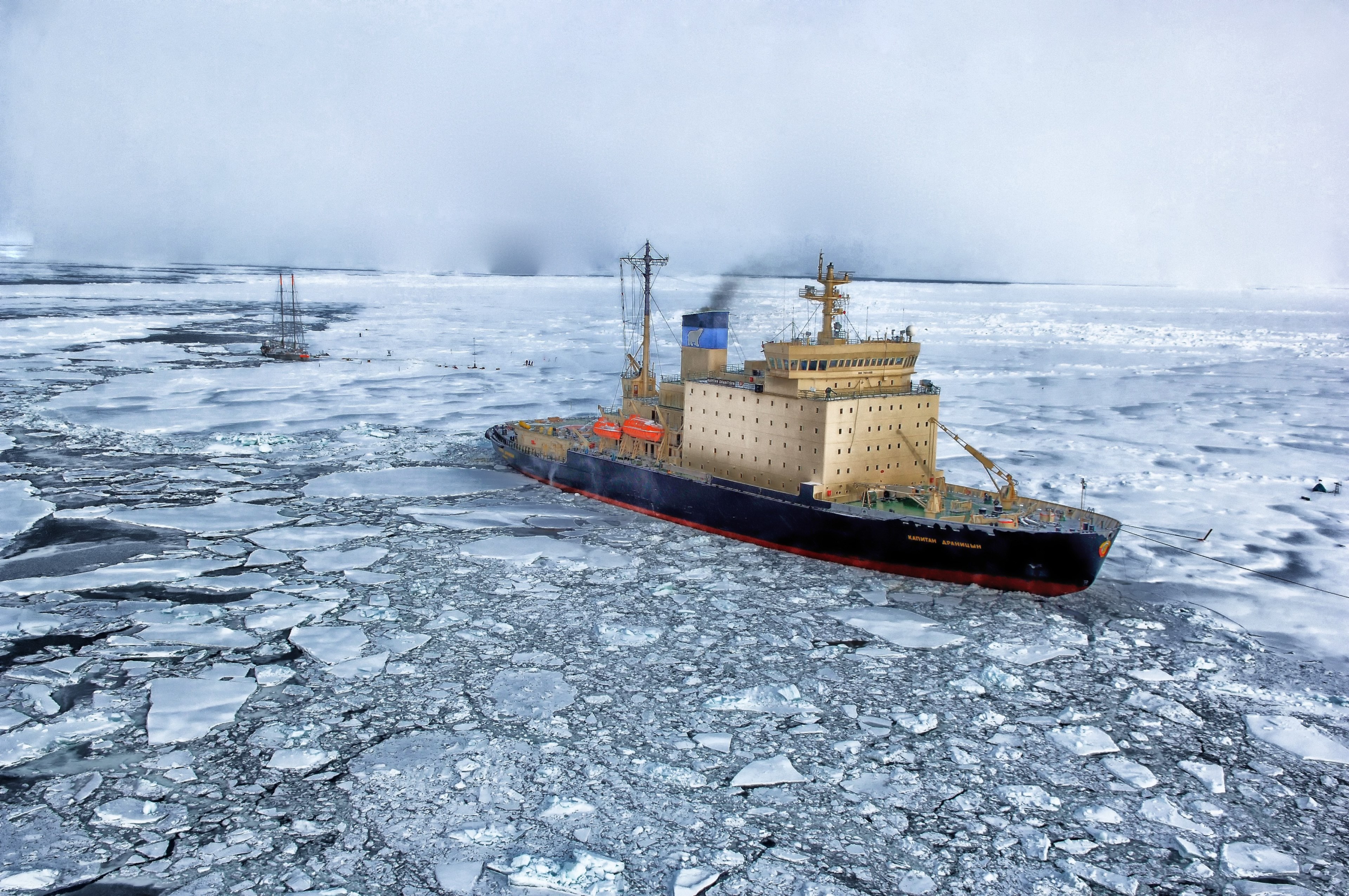 arctic sea ocean water antarctica winter snow 4k, HD Wallpaper