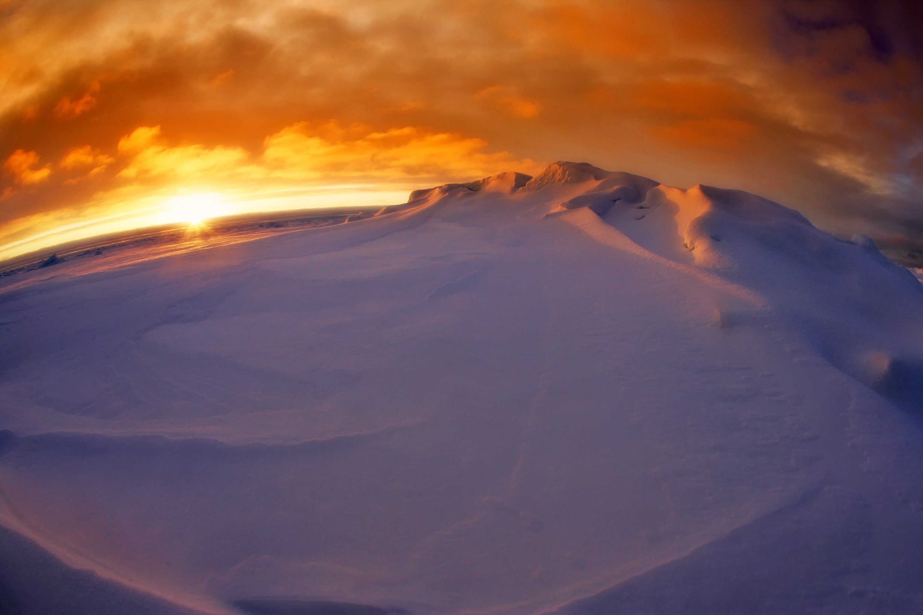 arctic sea ocean water antarctica winter snow 4k, HD Wallpaper