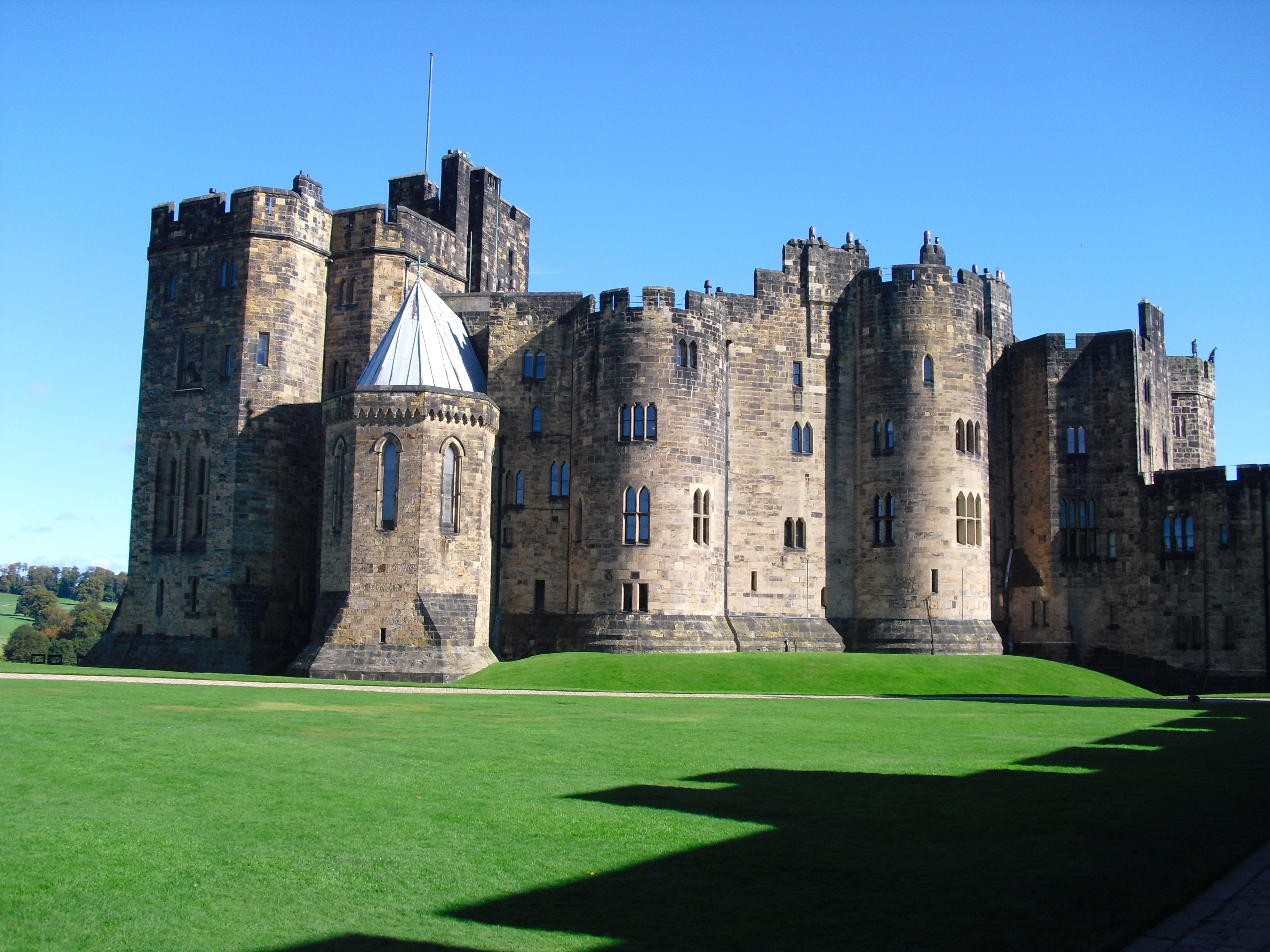 alnwick castle castle alnwick northumberland 4k, HD Wallpaper