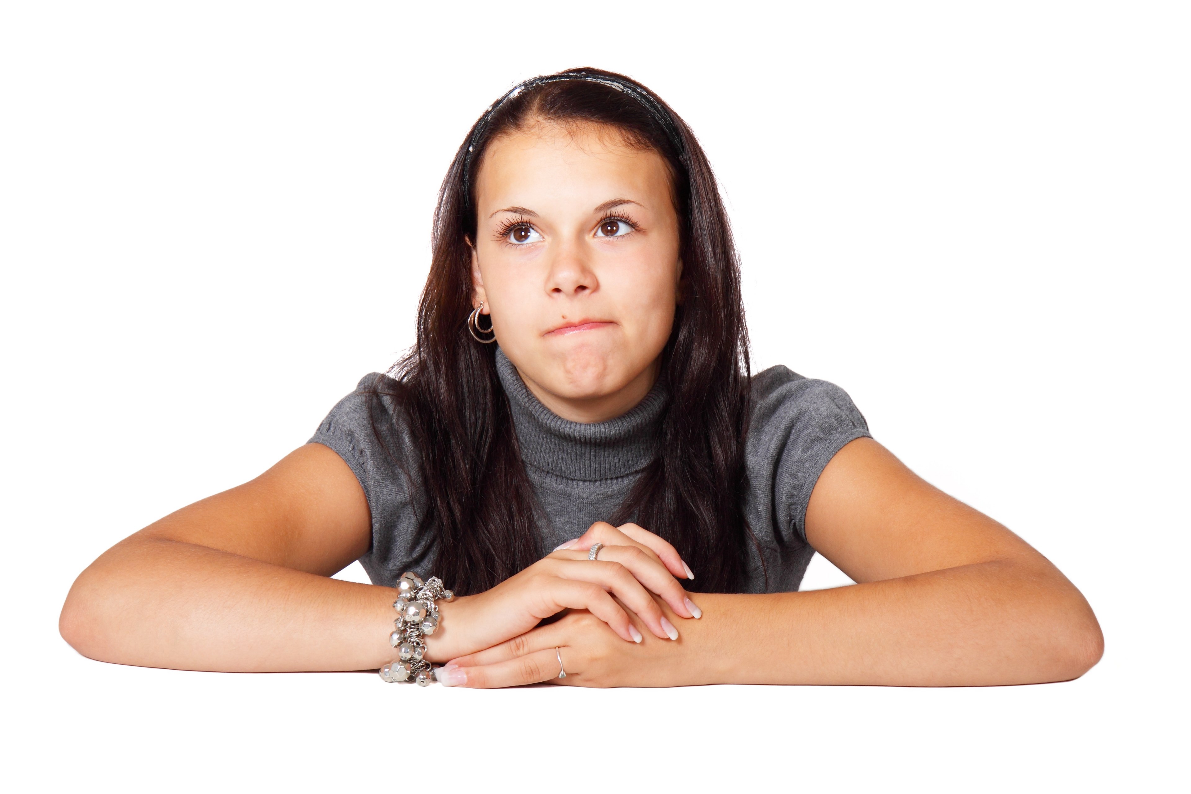 adult cute face female girl isolated looking 4k, HD Wallpaper