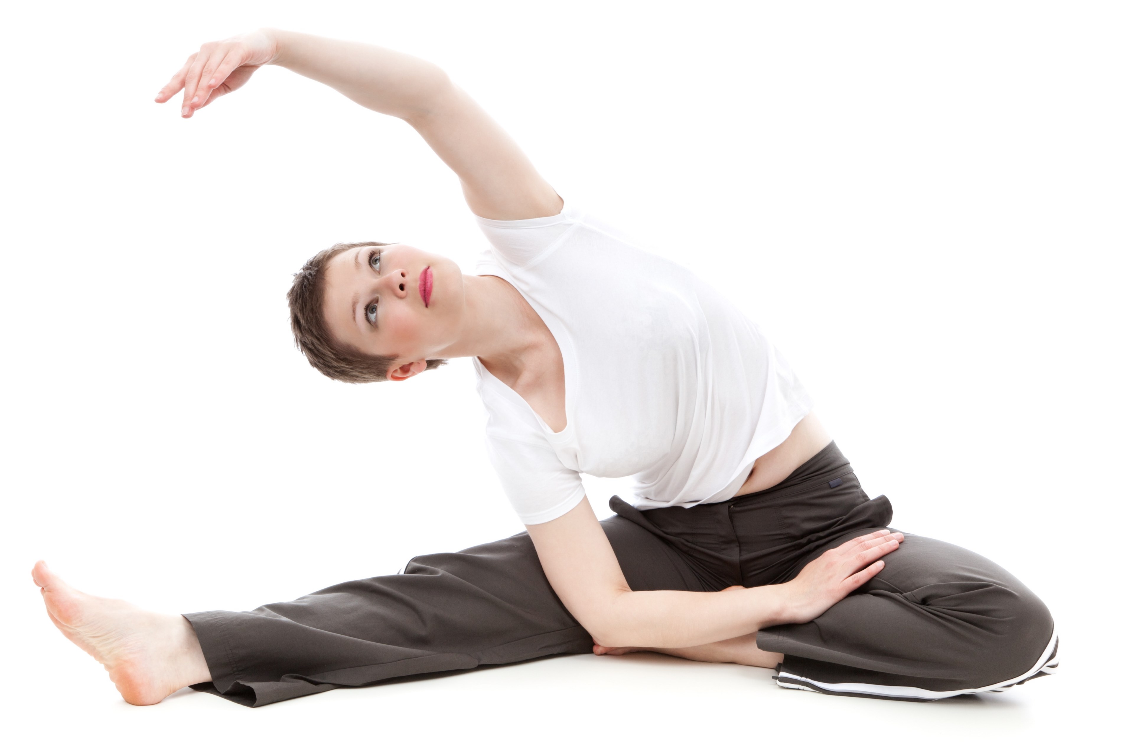 active athletic exercise female fit fitness girl 4k, HD Wallpaper