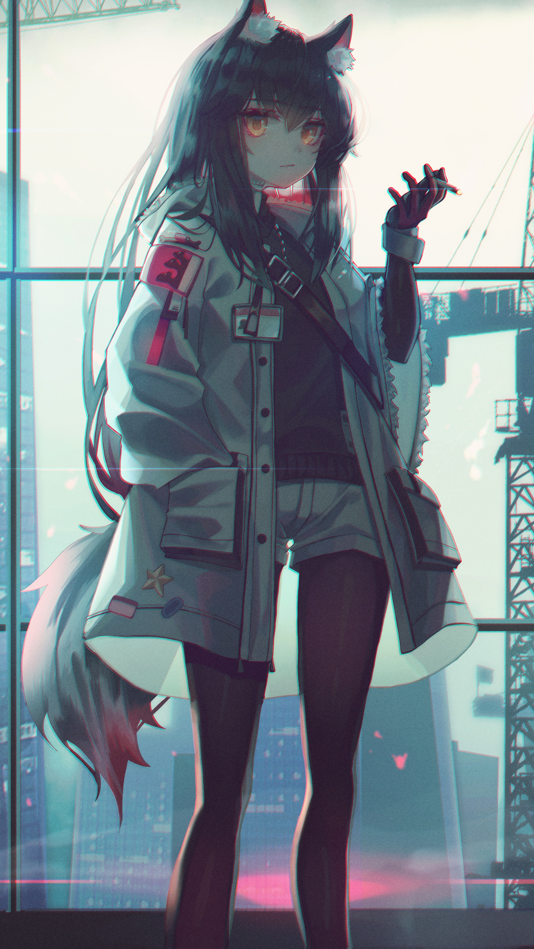 Video Game Arknights, Texas (Arknights), Animal Ears, 2160x3840, Phone HD Wallpaper