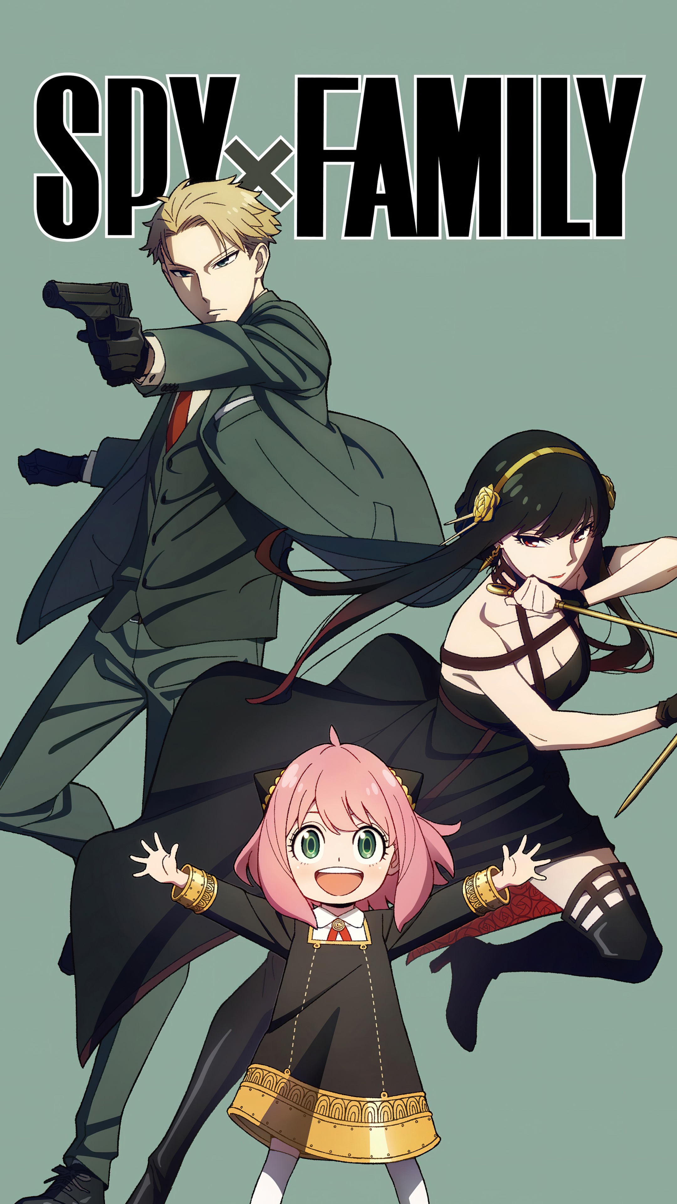 Anime Spy x Family, Anya Forger, Loid Forger, Yor Forger, 2160x3840, Phone HD Wallpaper