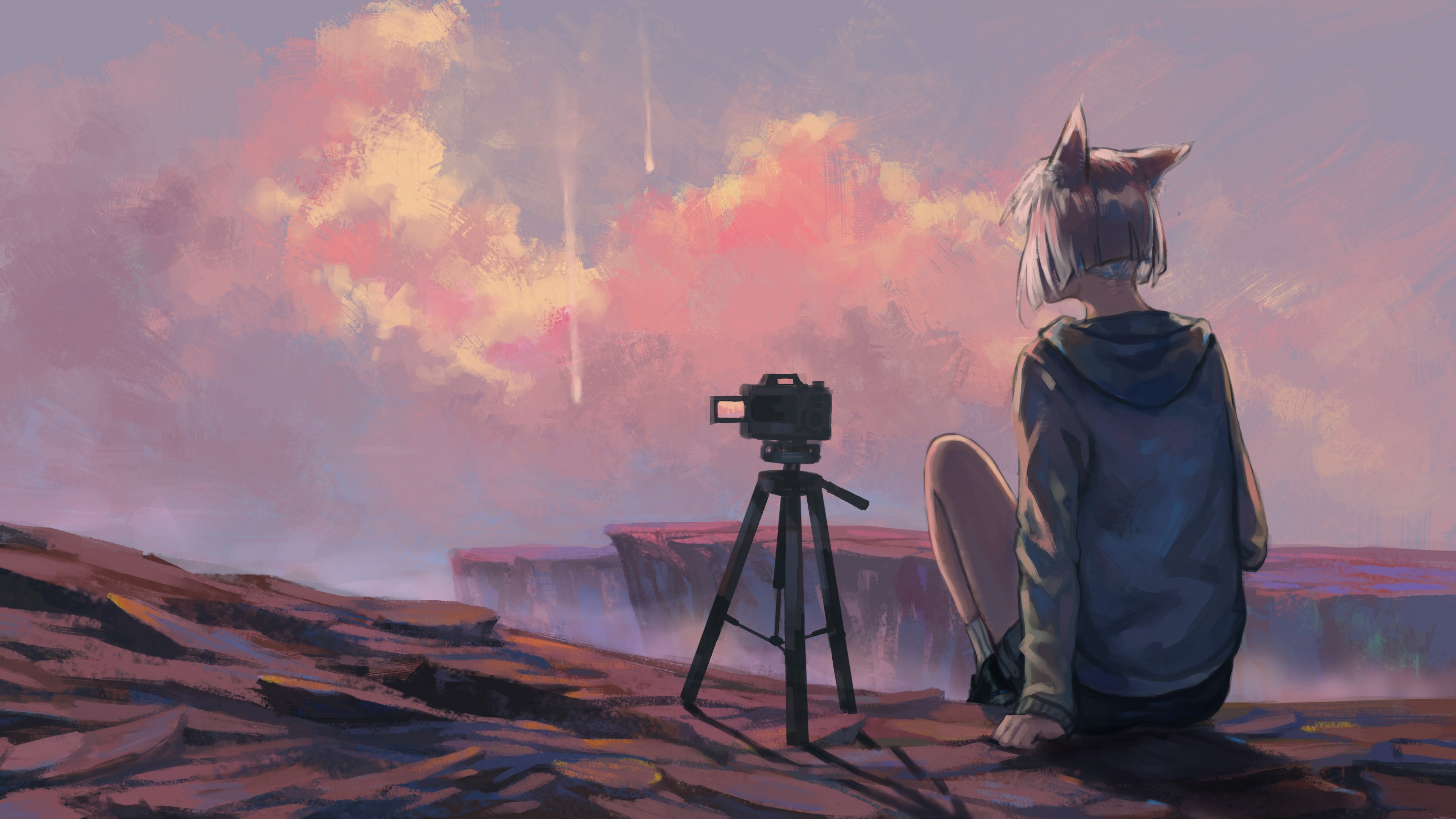 anime, girl, 4K, HD Wallpaper