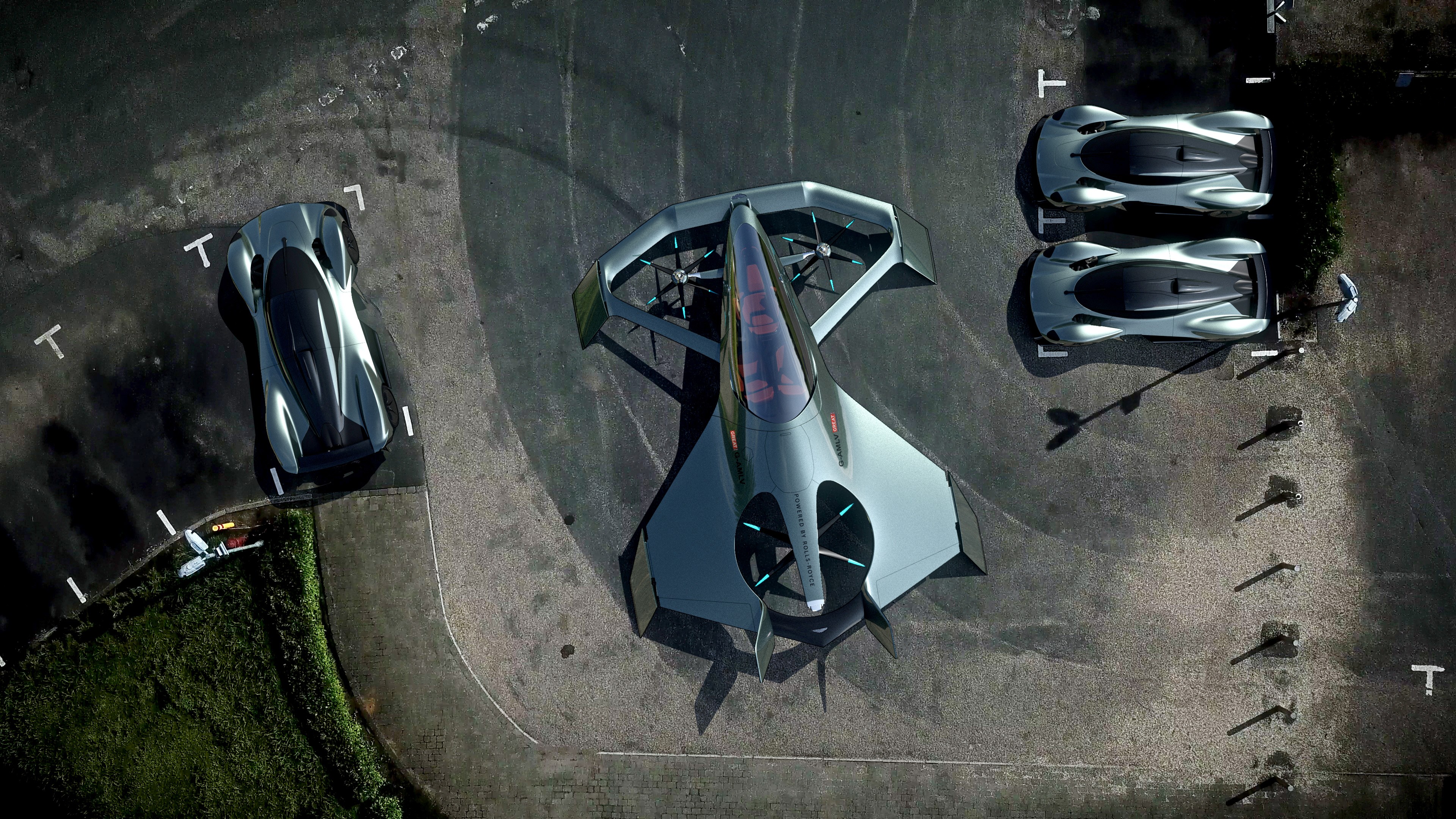Aston Martin VVC, Flying Taxi, 4K, HD Wallpaper