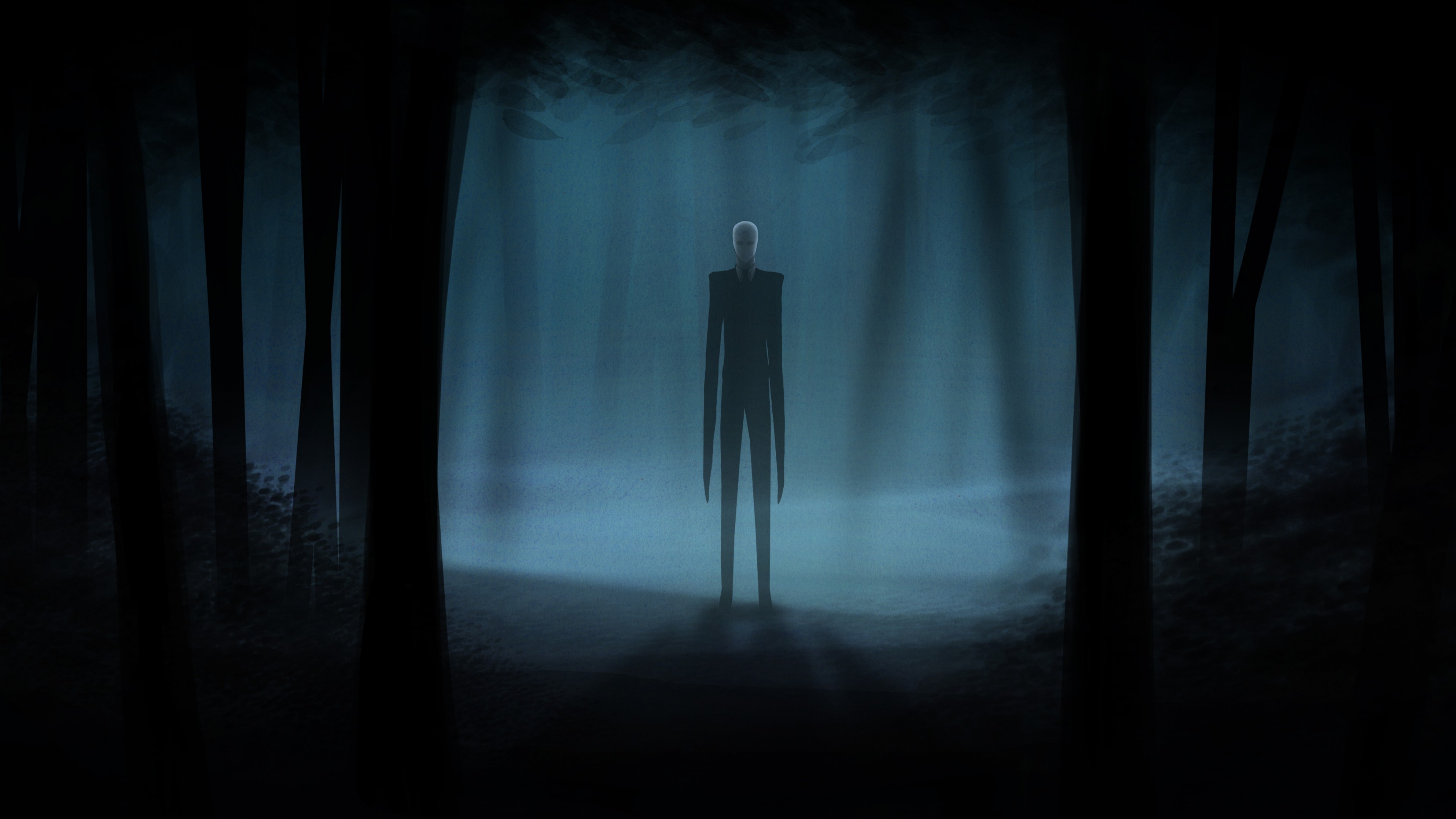 Slender Man, artwork, 4K, HD Wallpaper