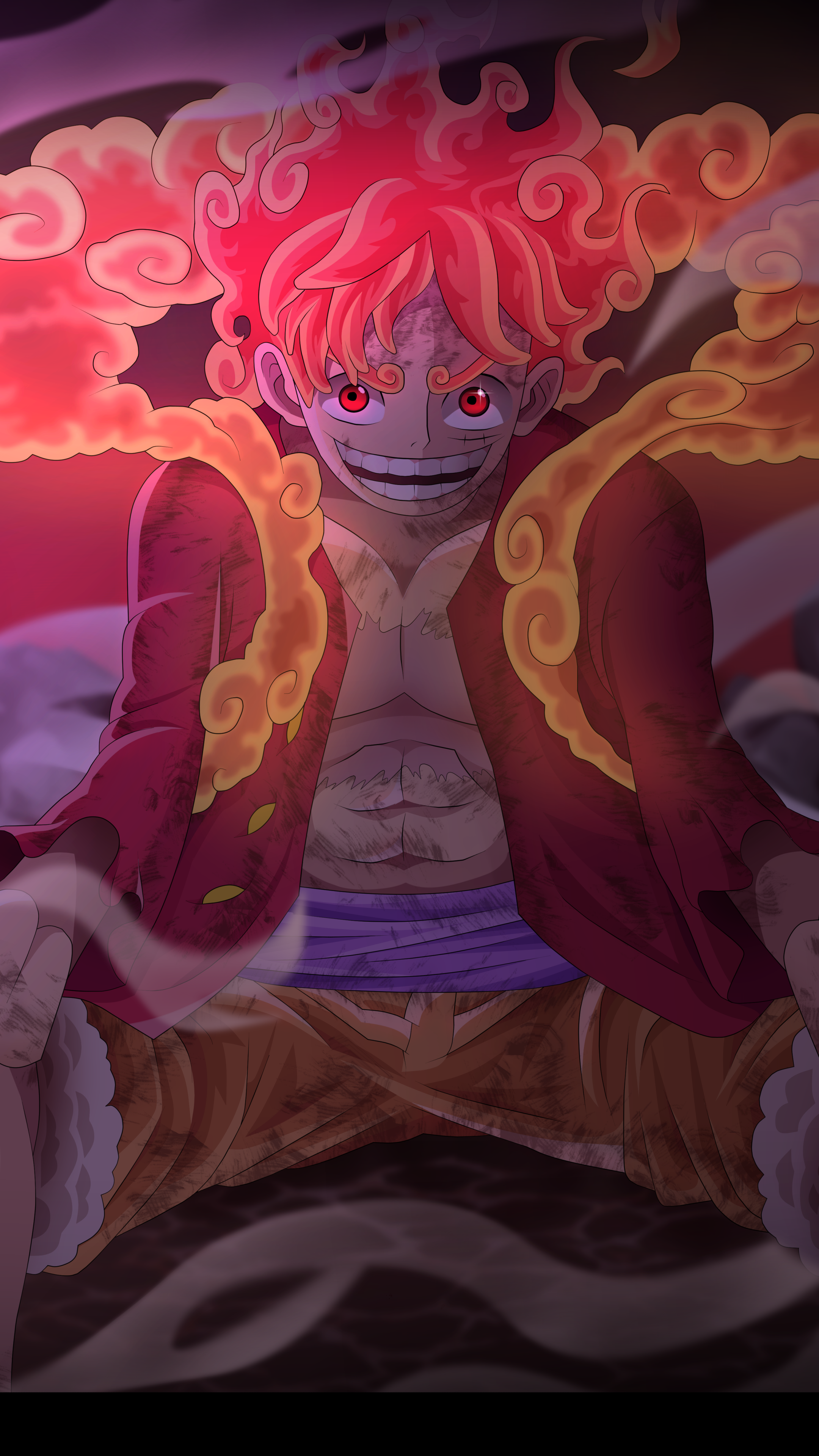 Anime One Piece, Monkey D. Luffy, Gear 5 (One Piece), 2160x3840, Phone HD Wallpaper