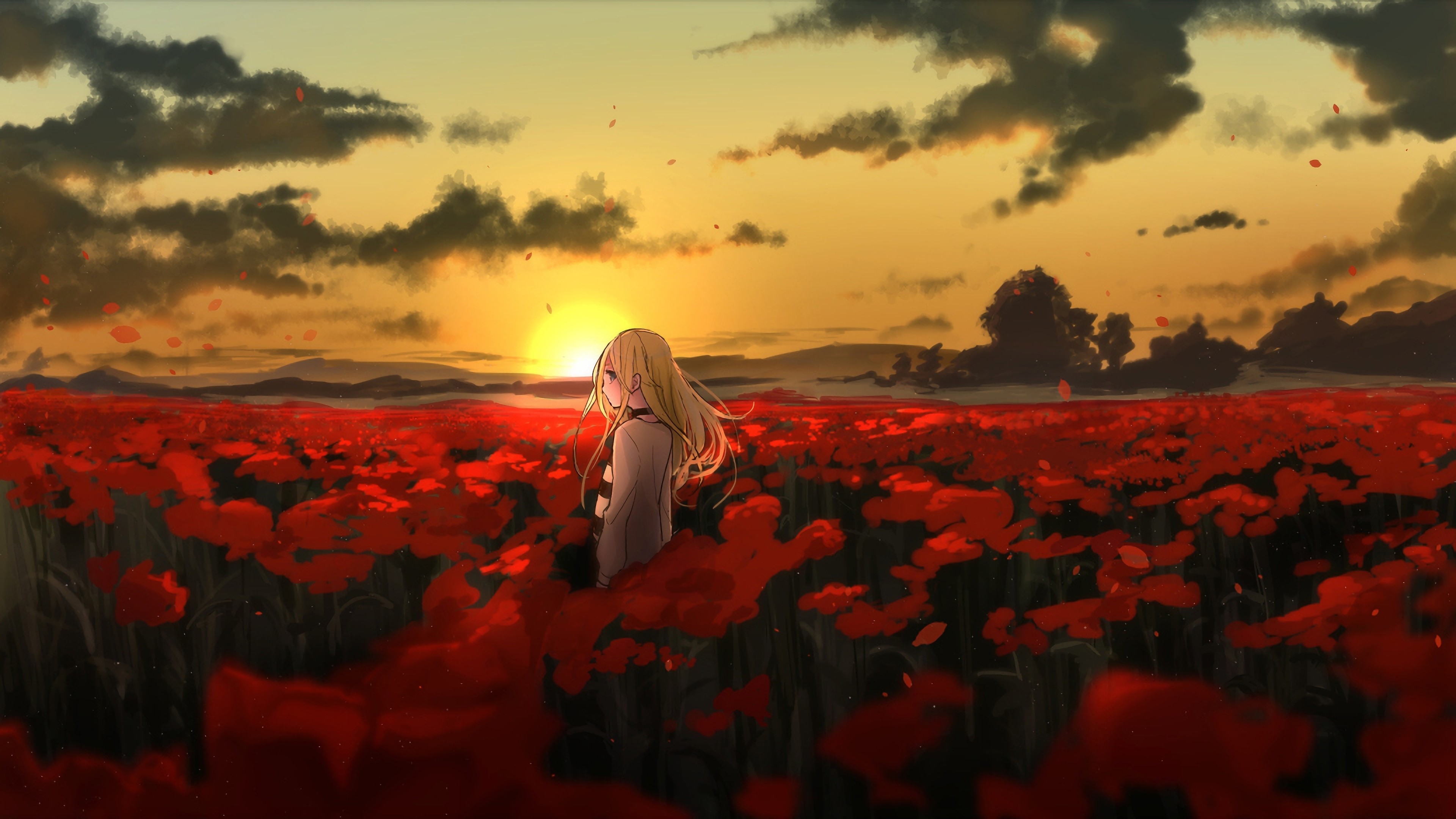 anime, girl, 4K, HD Wallpaper