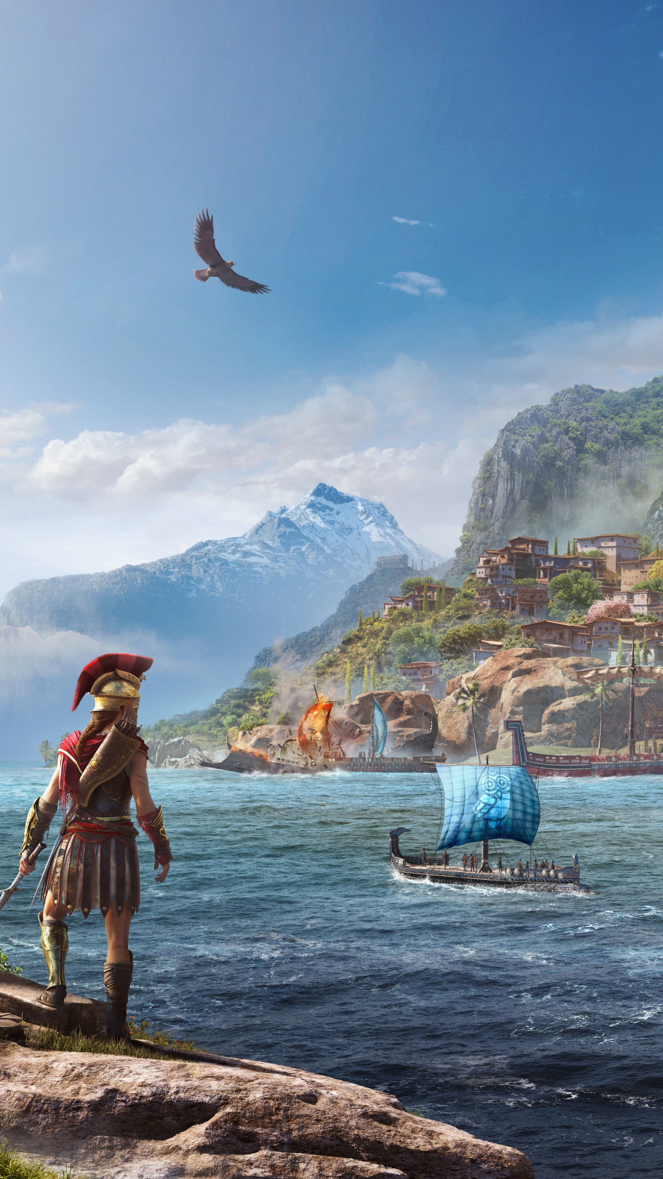 Video Game Assassins Creed Odyssey, 2160x3840, Phone HD Wallpaper