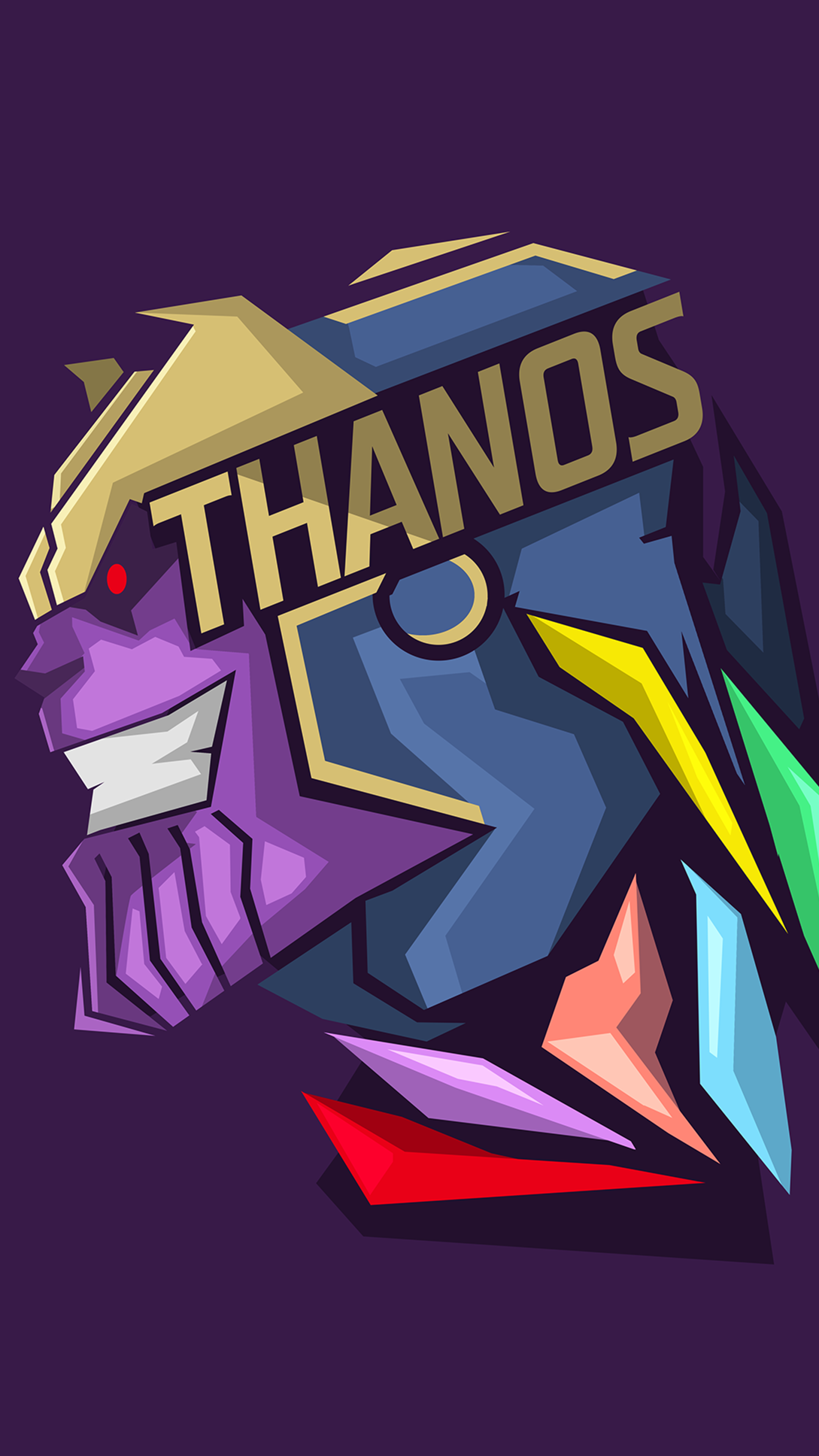 Comics Thanos, 2160x3840, Phone HD Wallpaper