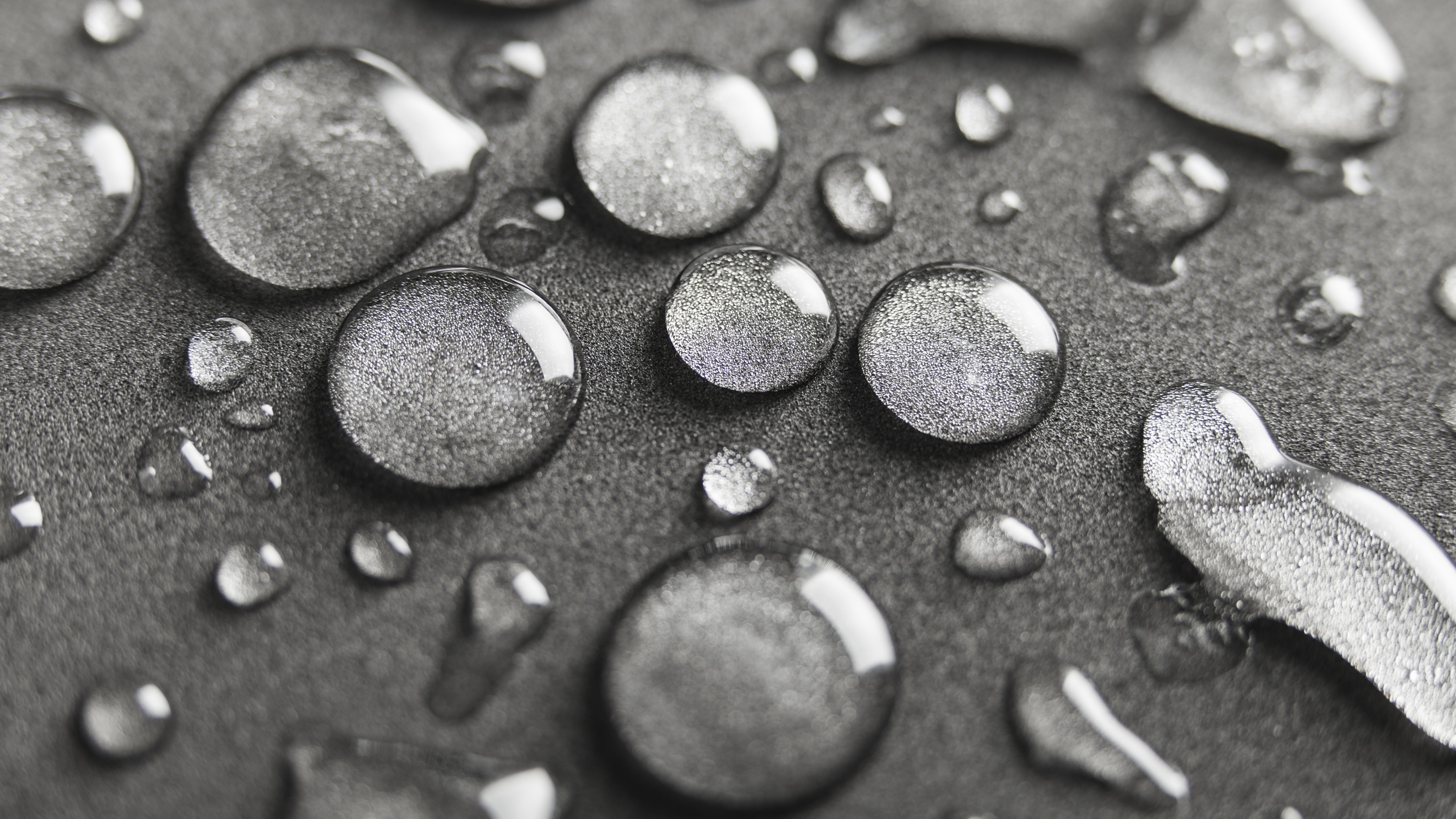 Water drops, macro, 4K, HD Wallpaper