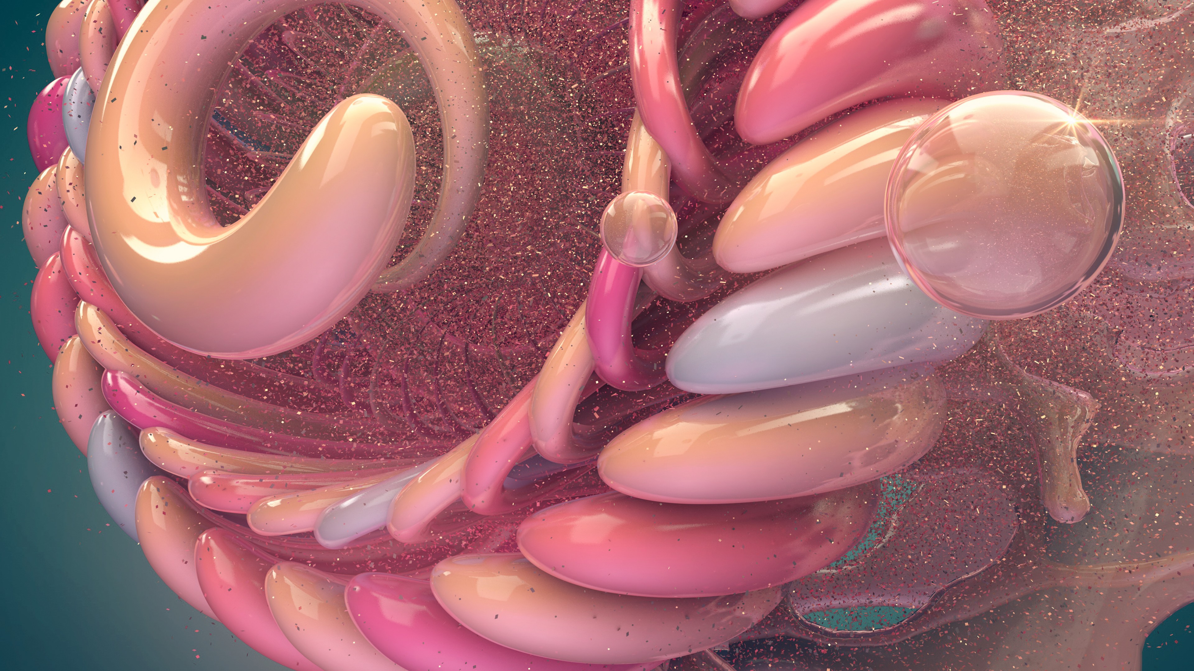 abstract, 3D, 4k, HD Wallpaper