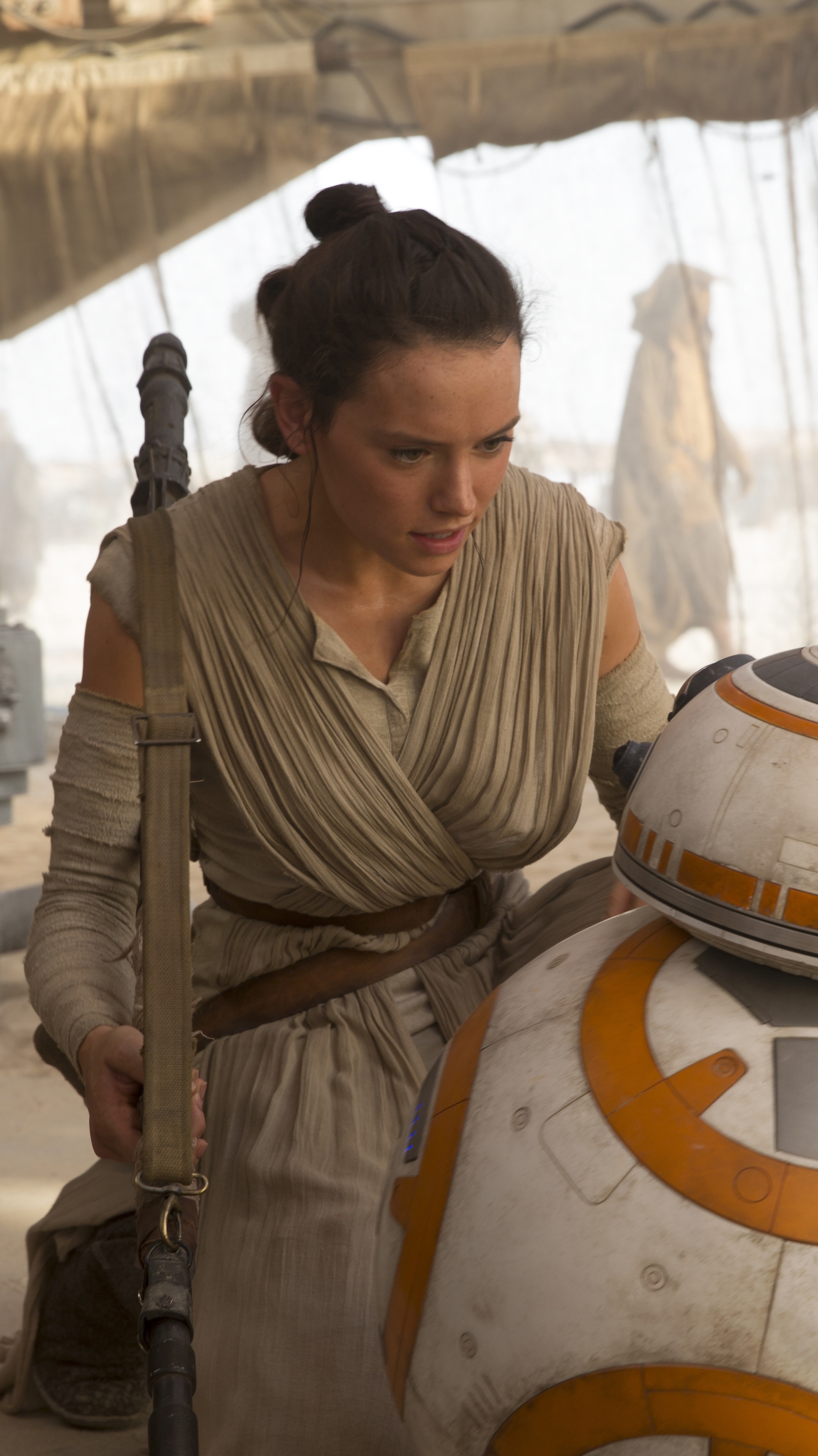 Movie Star Wars Episode VII: The Force Awakens, Star Wars, Daisy Ridley, BB-8, Rey (Star Wars), 2160x3840, Phone HD Wallpaper