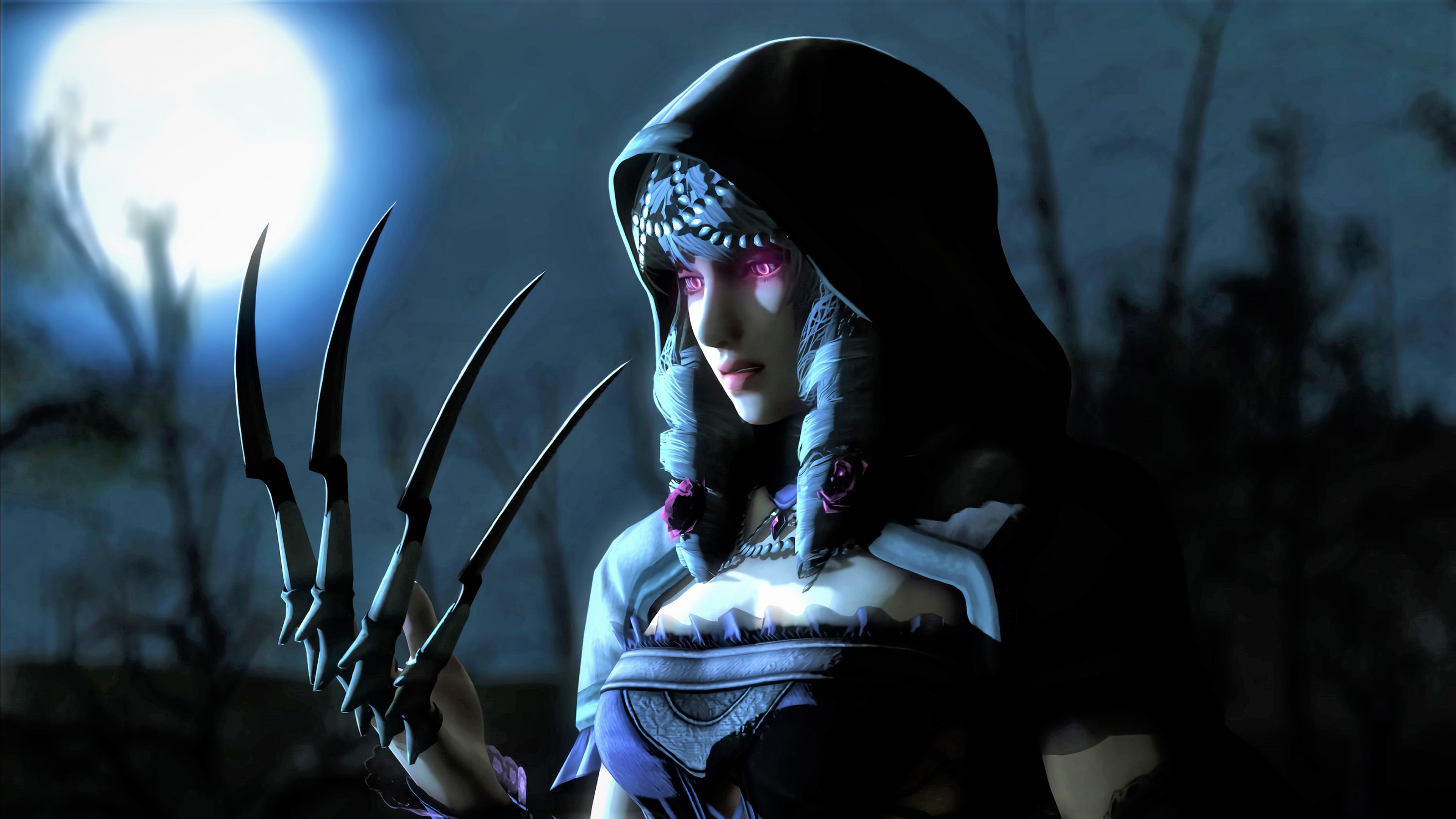 Warrior, girl, dark, 4K, HD Wallpaper