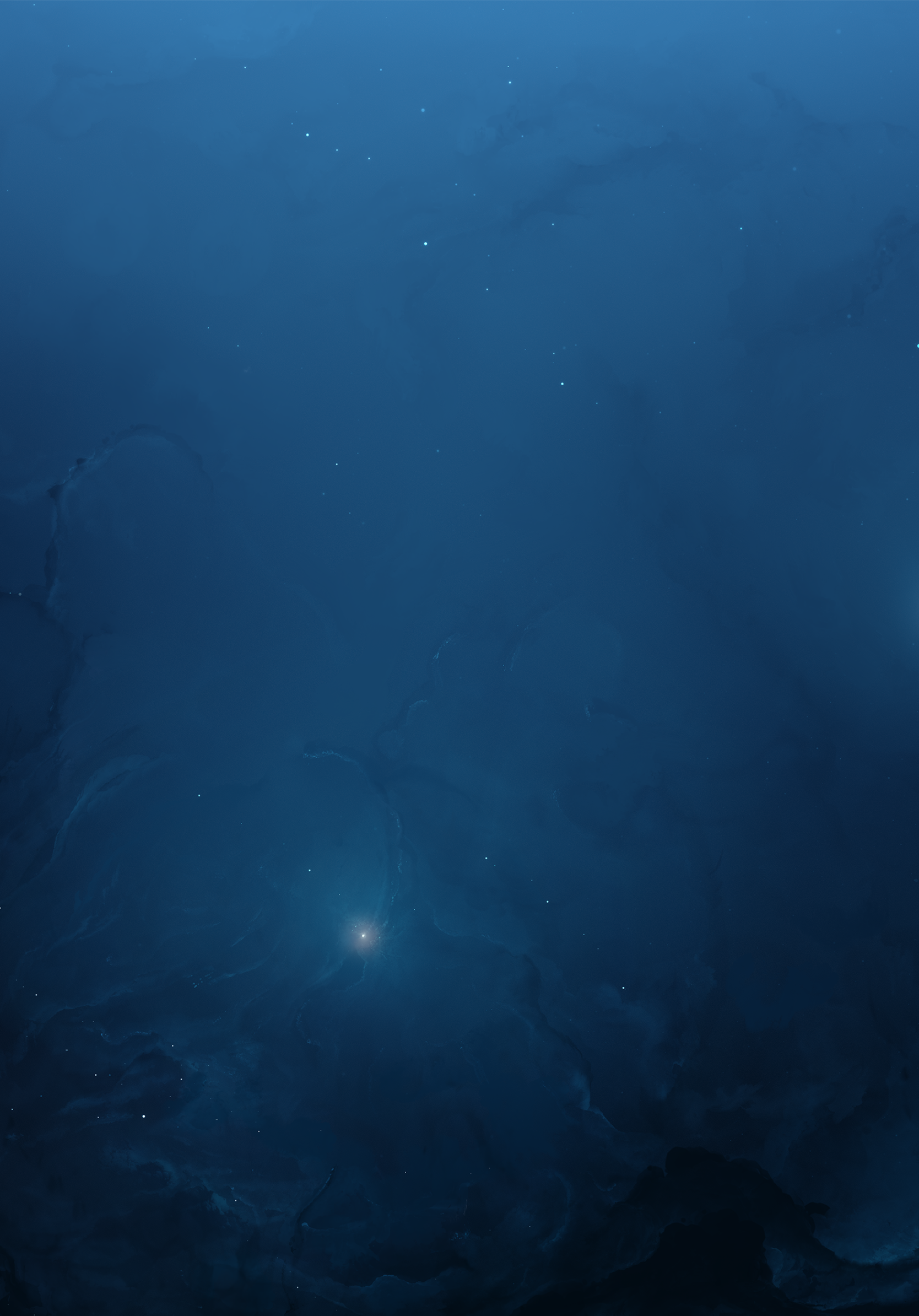 Sci Fi Nebula, Blue, Cosmos, Stars, Space, 1668x2388, Phone HD Wallpaper