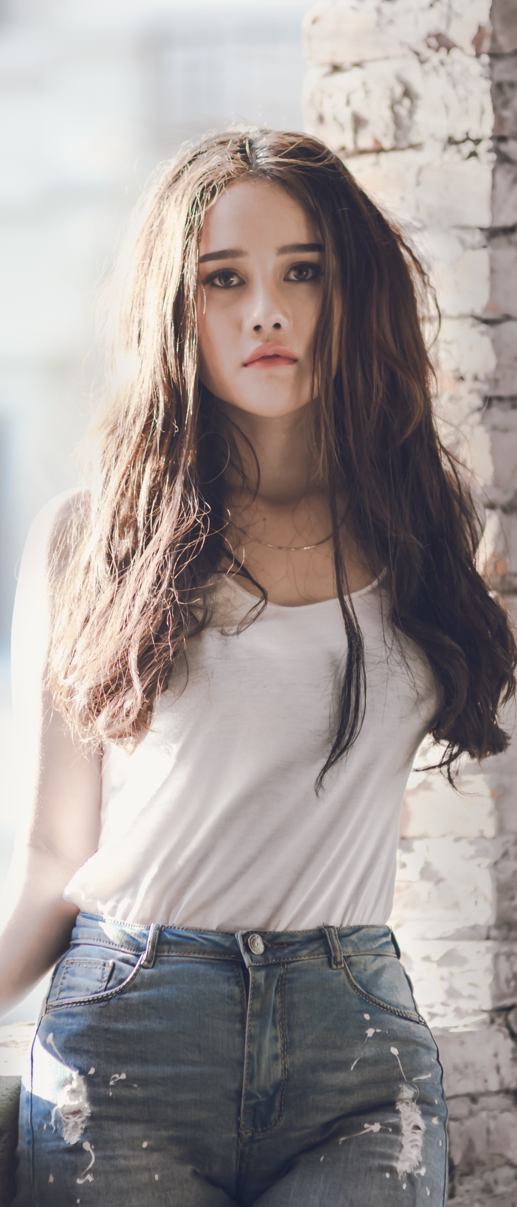 Women Model, Brunette, 1644x3840, Phone HD Wallpaper