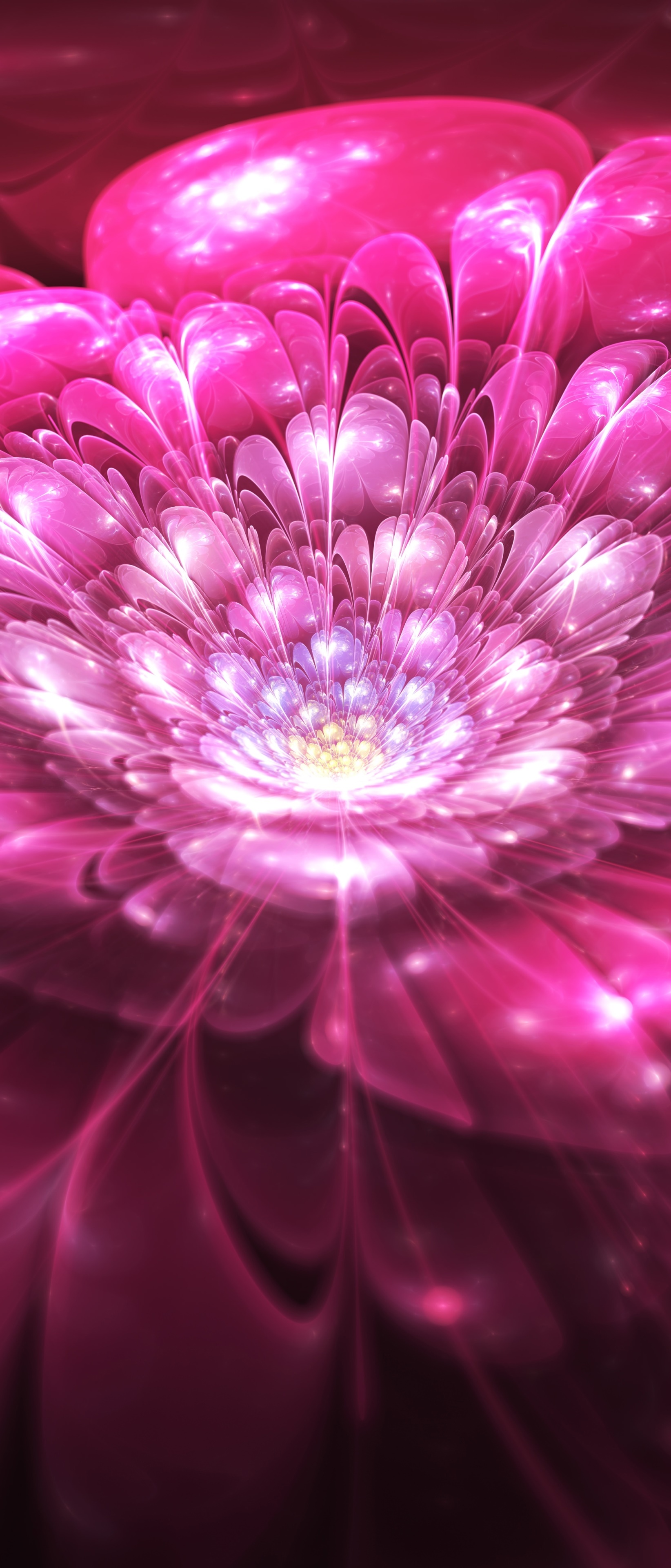 Artistic Flower, Pink, 1644x3840, Phone HD Wallpaper
