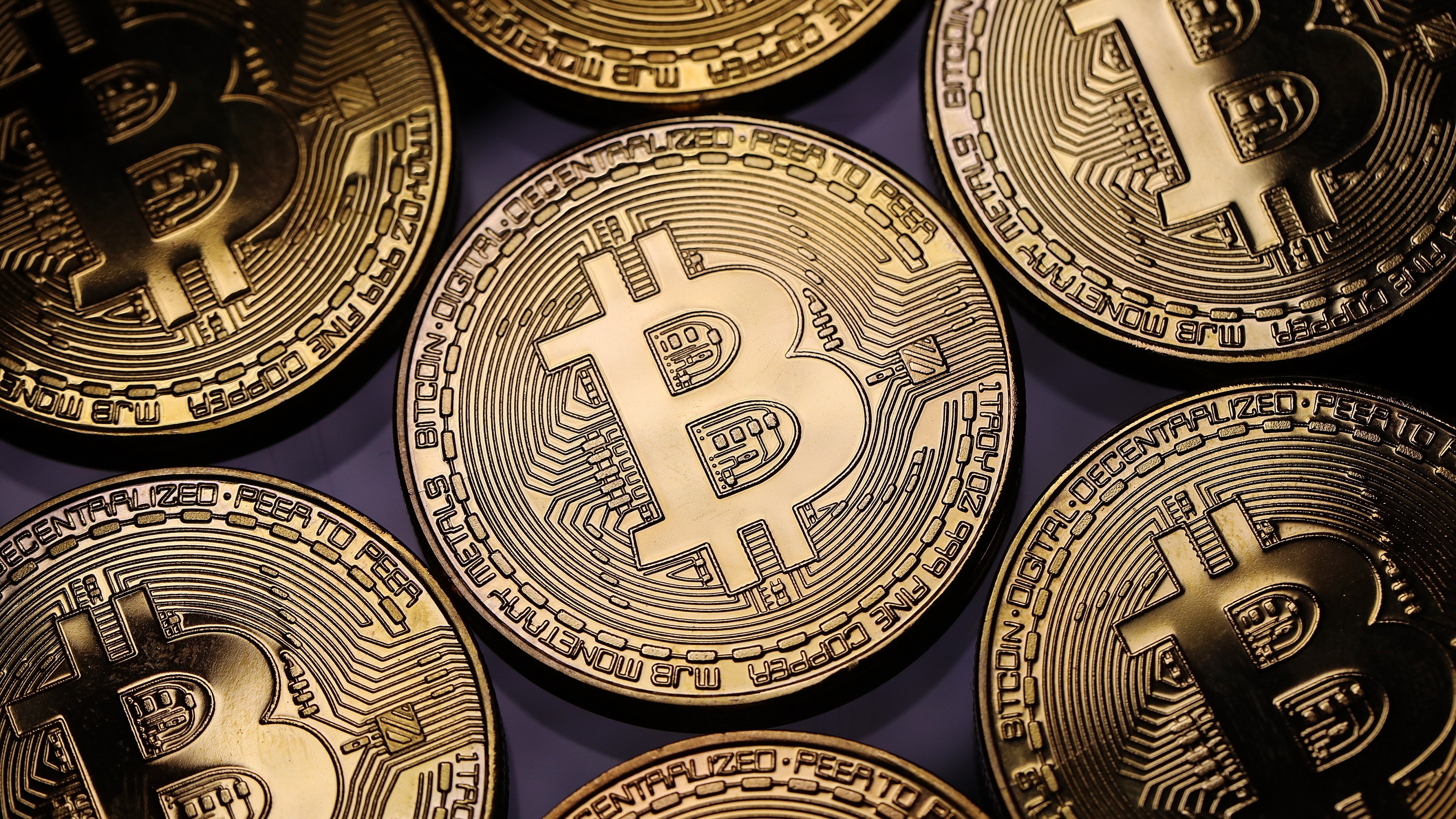 Bitcoin, gold, 4K, HD Wallpaper
