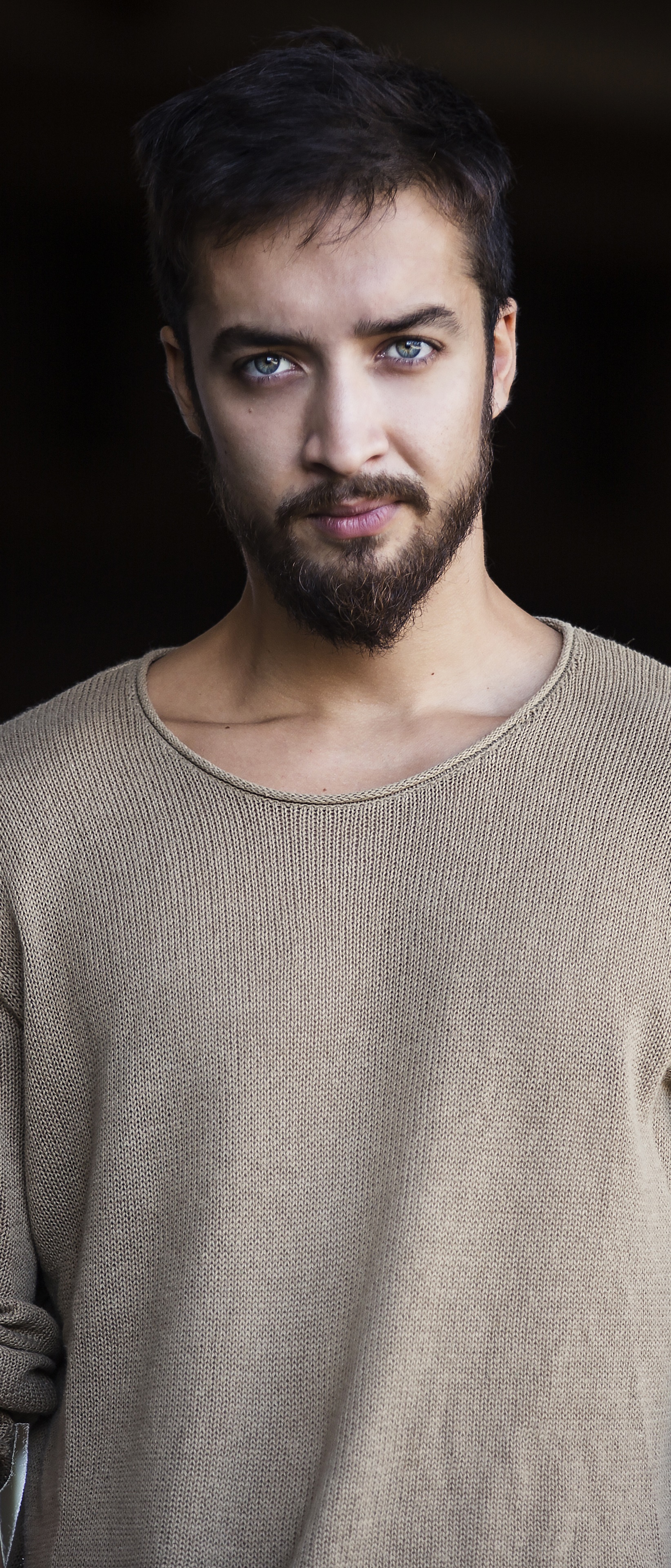 Men Model, Beard, 1644x3840, Phone HD Wallpaper