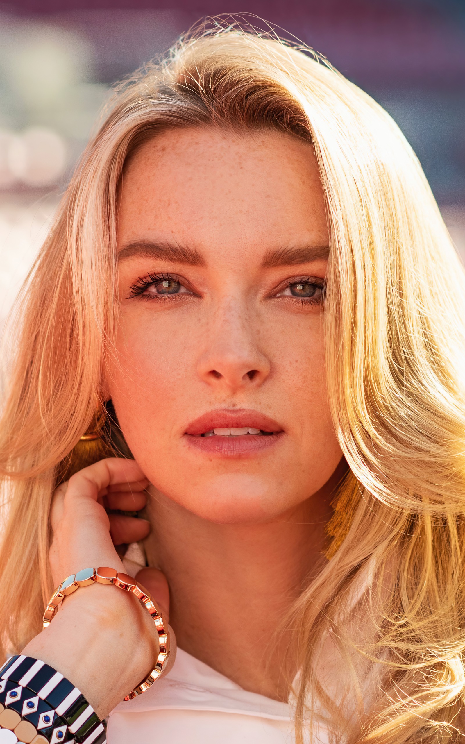 Women Model, Camille Kostek, American, Face, Blonde, 1600x2560, Phone HD Wallpaper