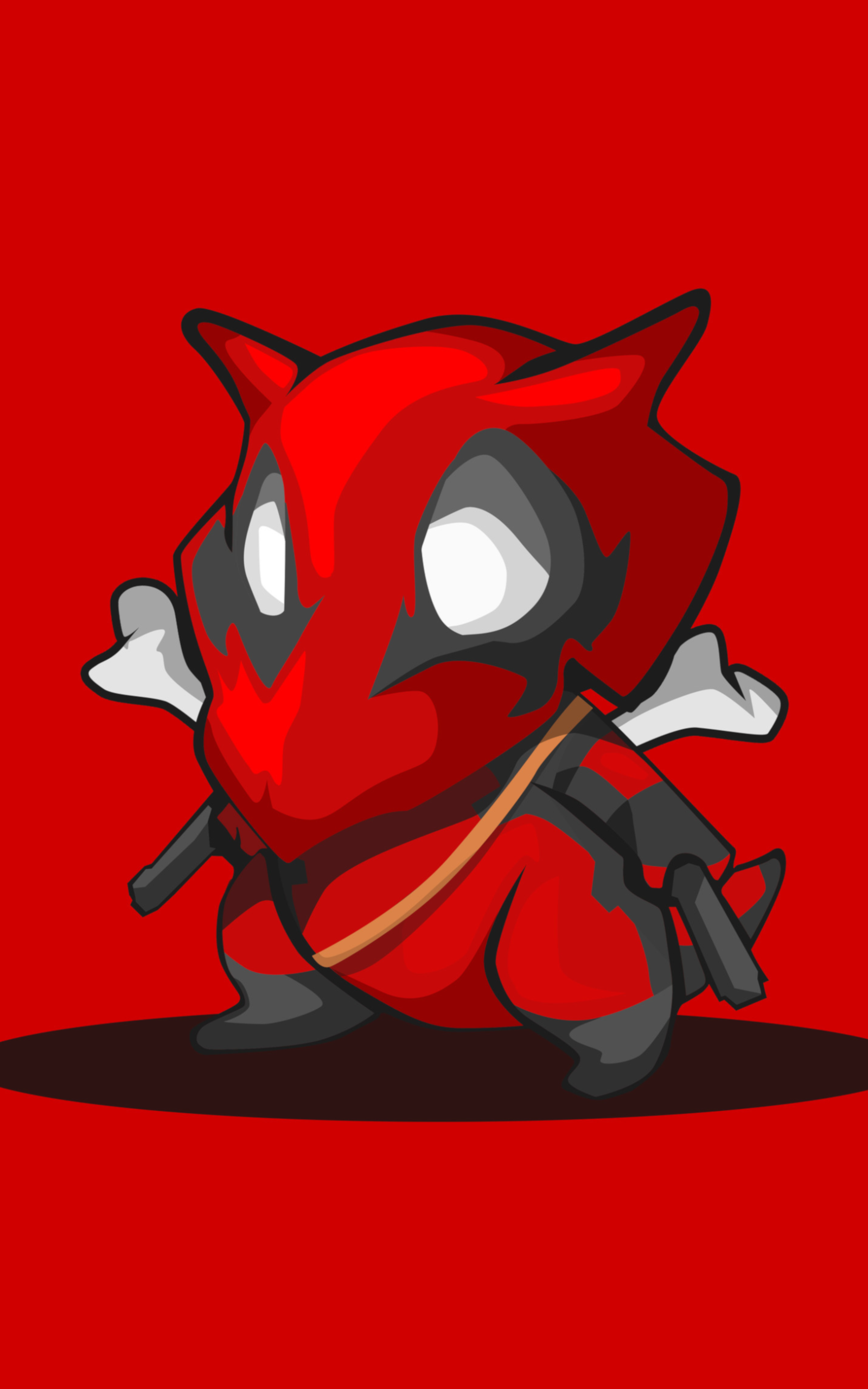 Anime Pokémon, Cubone (Pokémon), Deadpool, 1600x2560, Phone HD Wallpaper