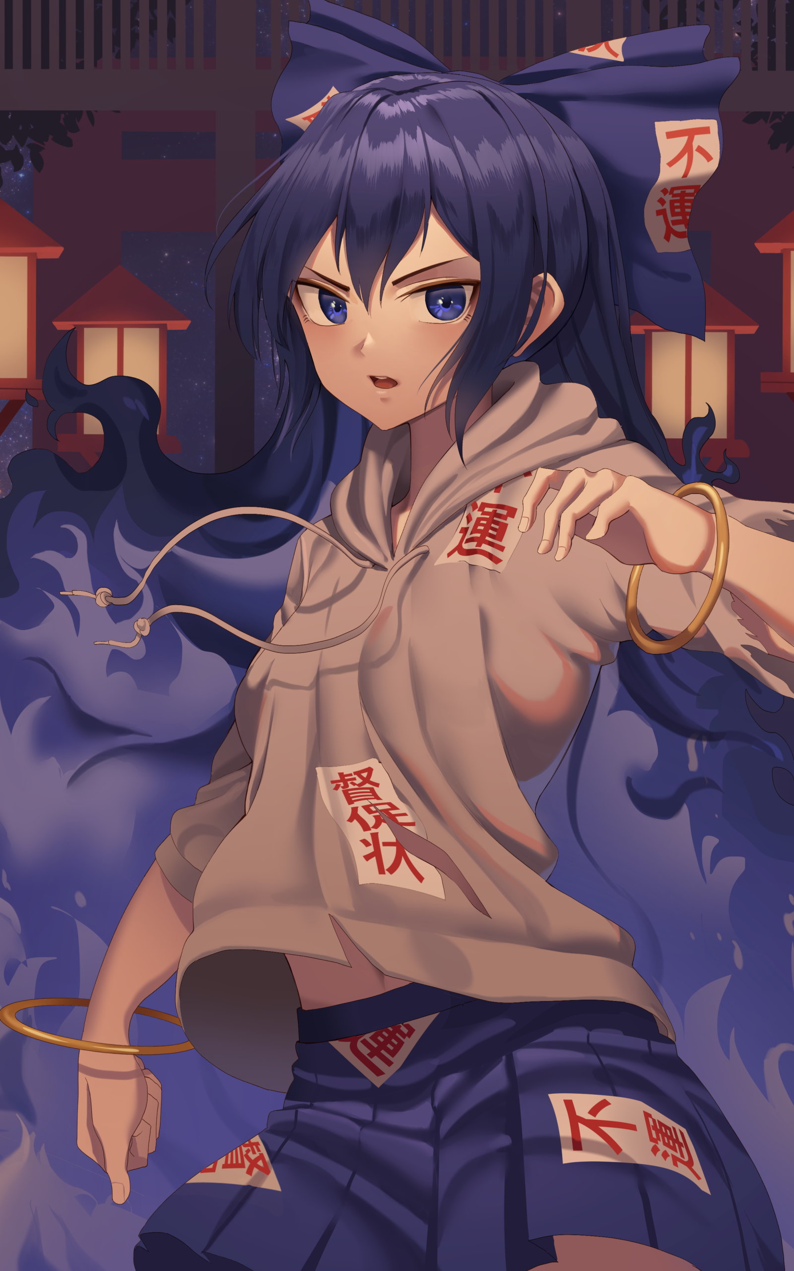 Anime Touhou, Shion Yorigami, 1600x2560, Phone HD Wallpaper