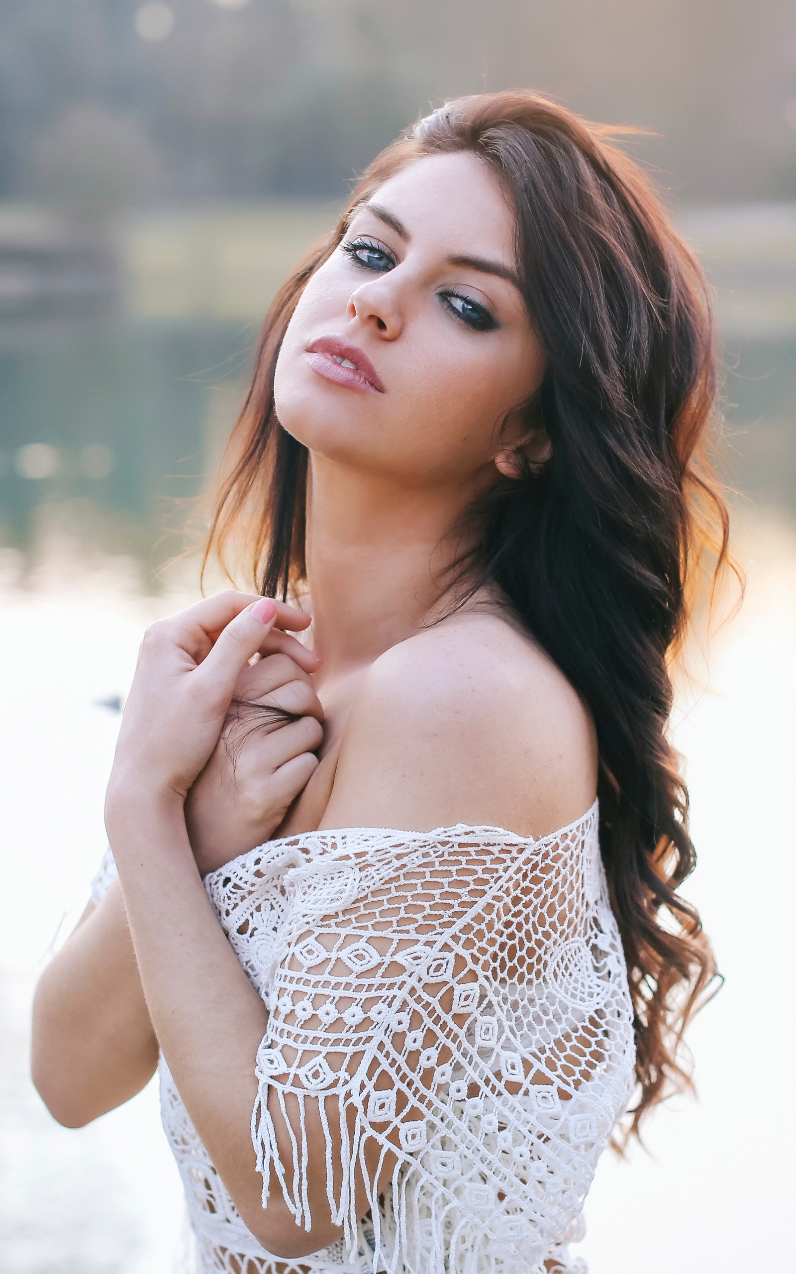 Women Model, Brunette, 1600x2560, Phone HD Wallpaper