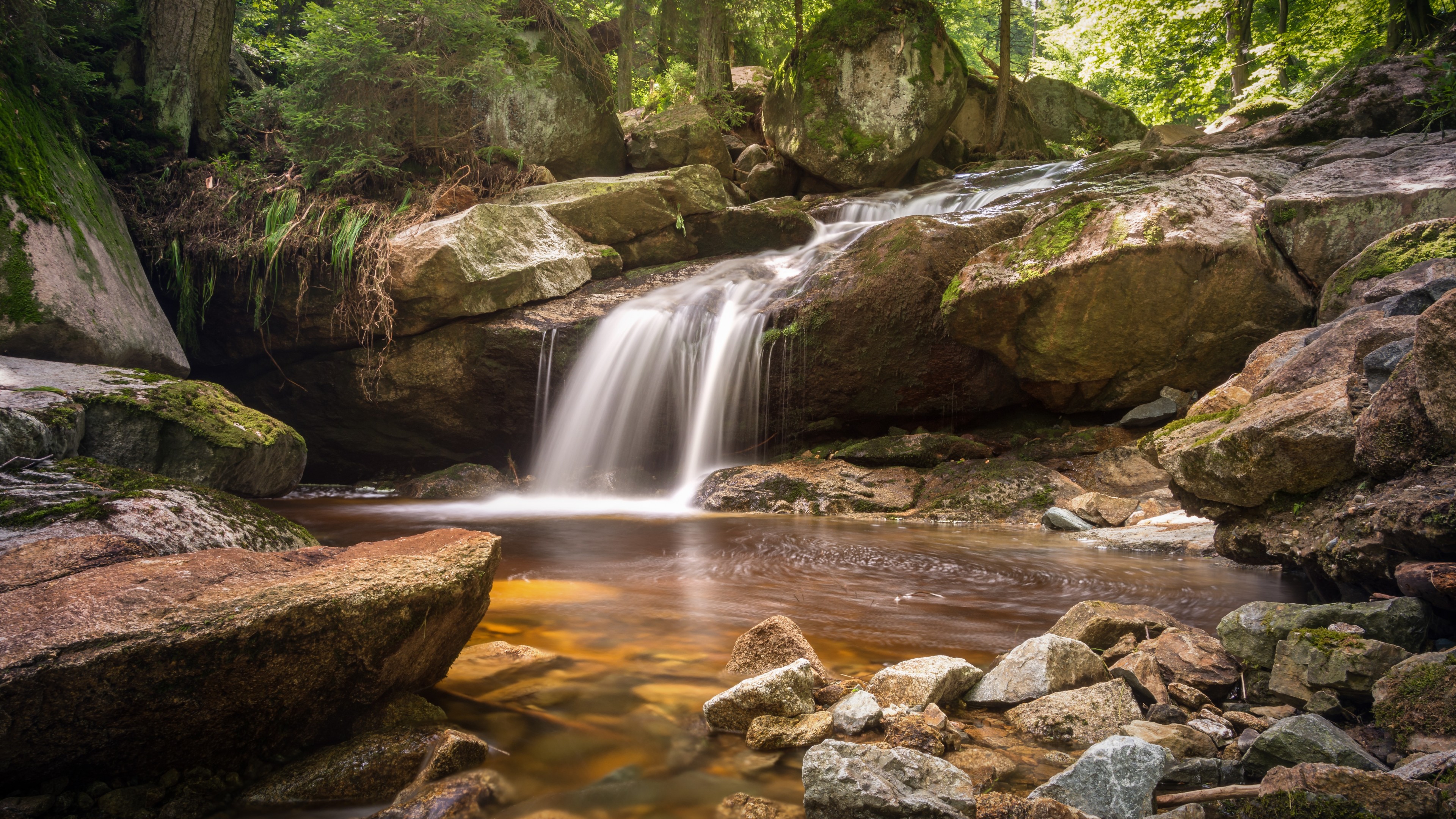 Waterfall, Europe, 6K, HD Wallpaper