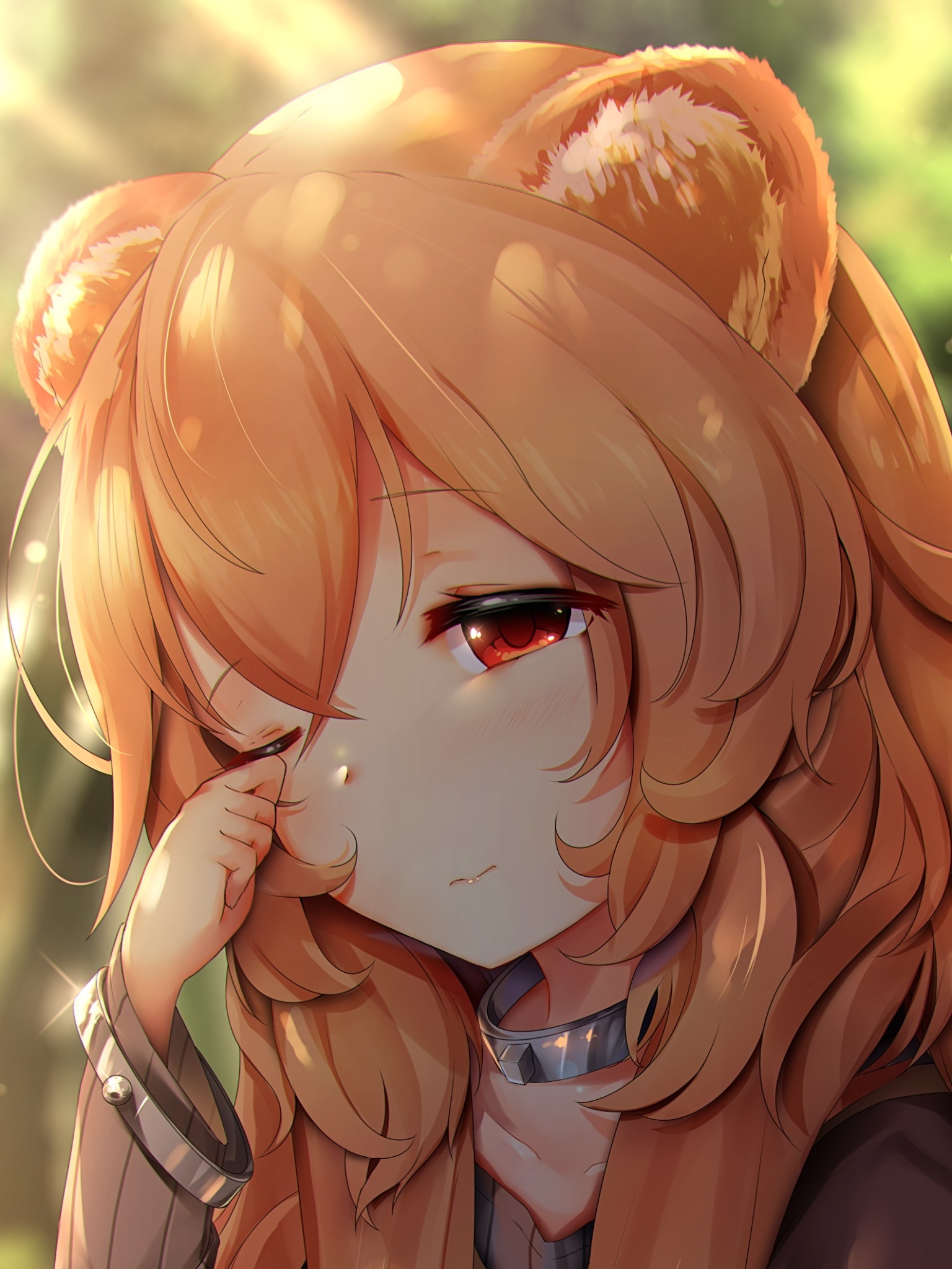 Anime The Rising of the Shield Hero, Red Eyes, Raphtalia (The Rising Of The Shield Hero), Animal Ears, 1536x2048, Phone HD Wallpaper