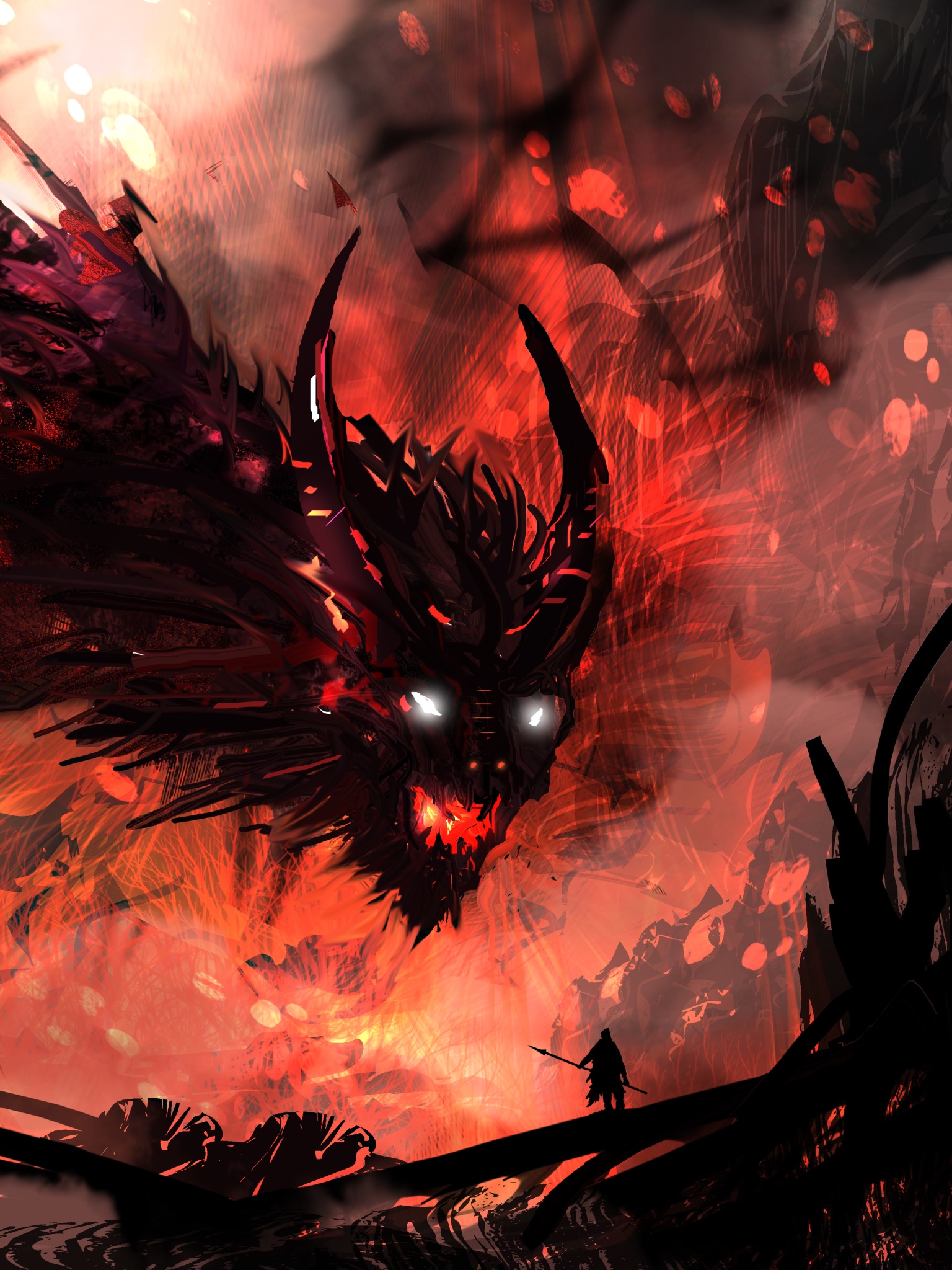 Fantasy Dragon, 1536x2048, Phone HD Wallpaper
